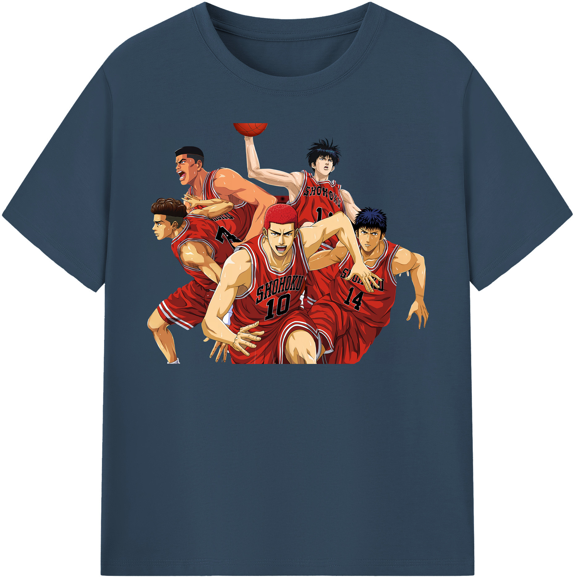 （画像用） SLAM DUNK／スラムダンク レディースカジュアルプリントTシャツ（綿100％）