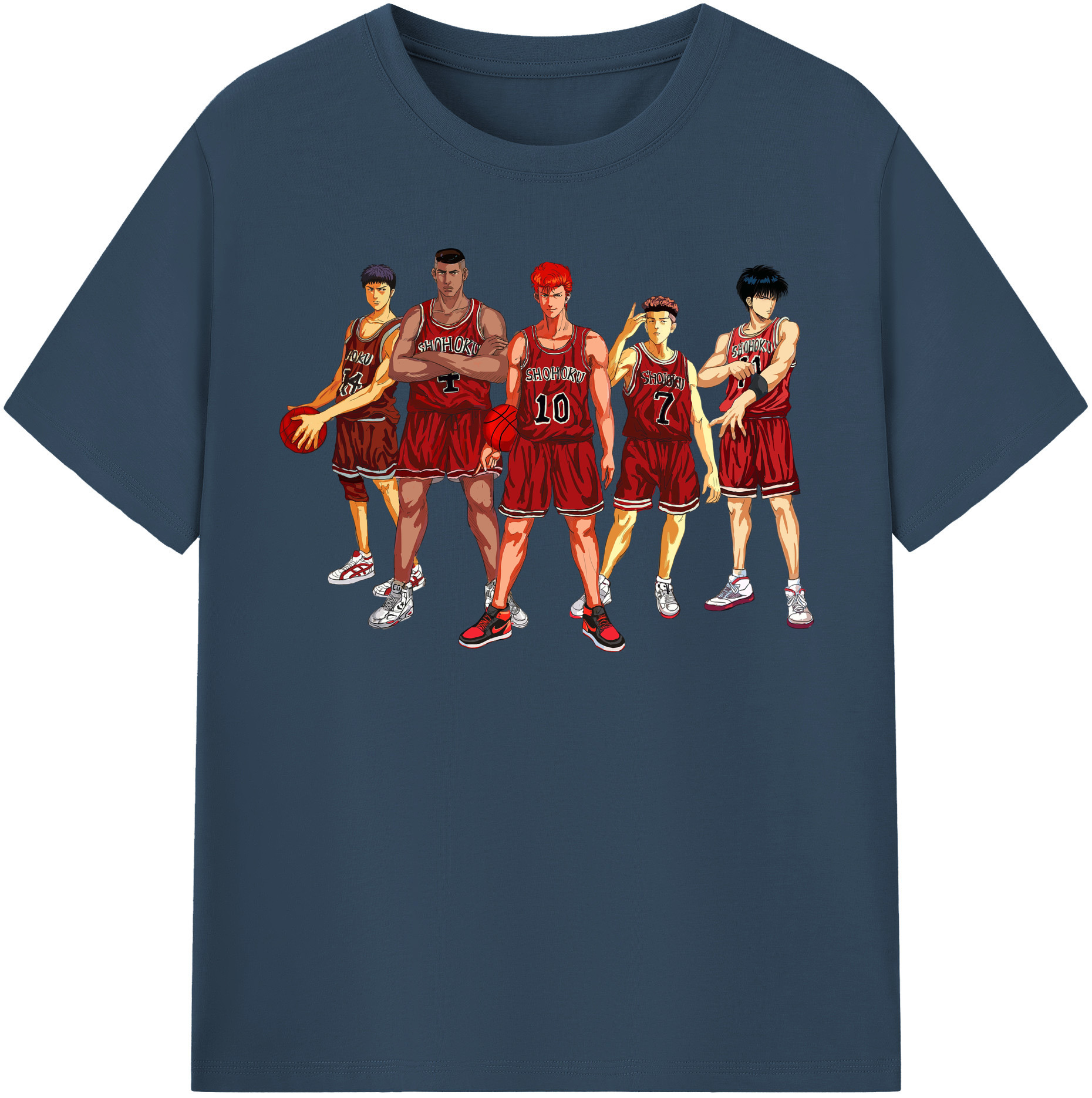 （画像用） SLAM DUNK／スラムダンク レディースカジュアルプリントTシャツ（綿100％）