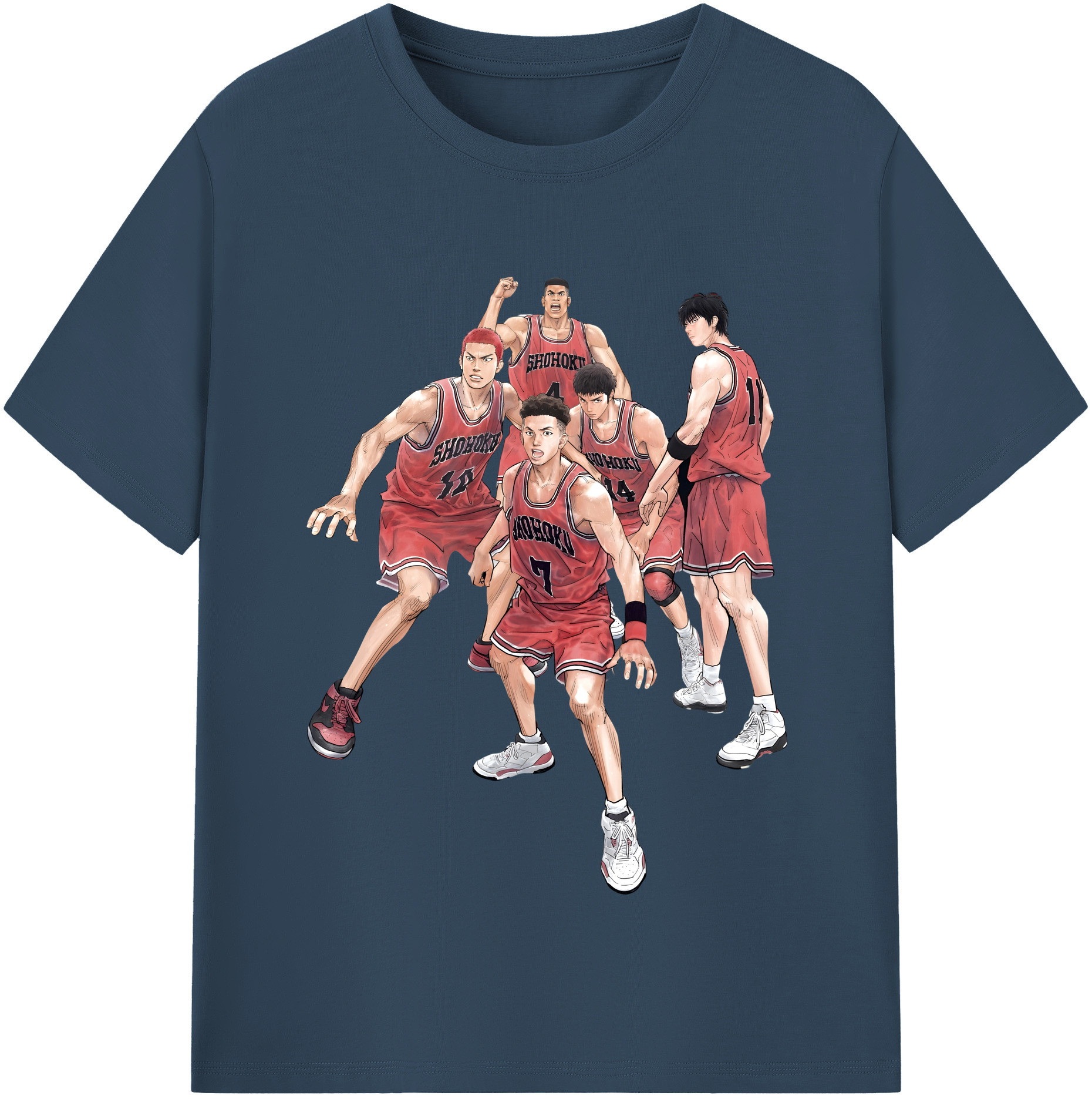 （画像用） SLAM DUNK／スラムダンク レディースカジュアルプリントTシャツ（綿100％）