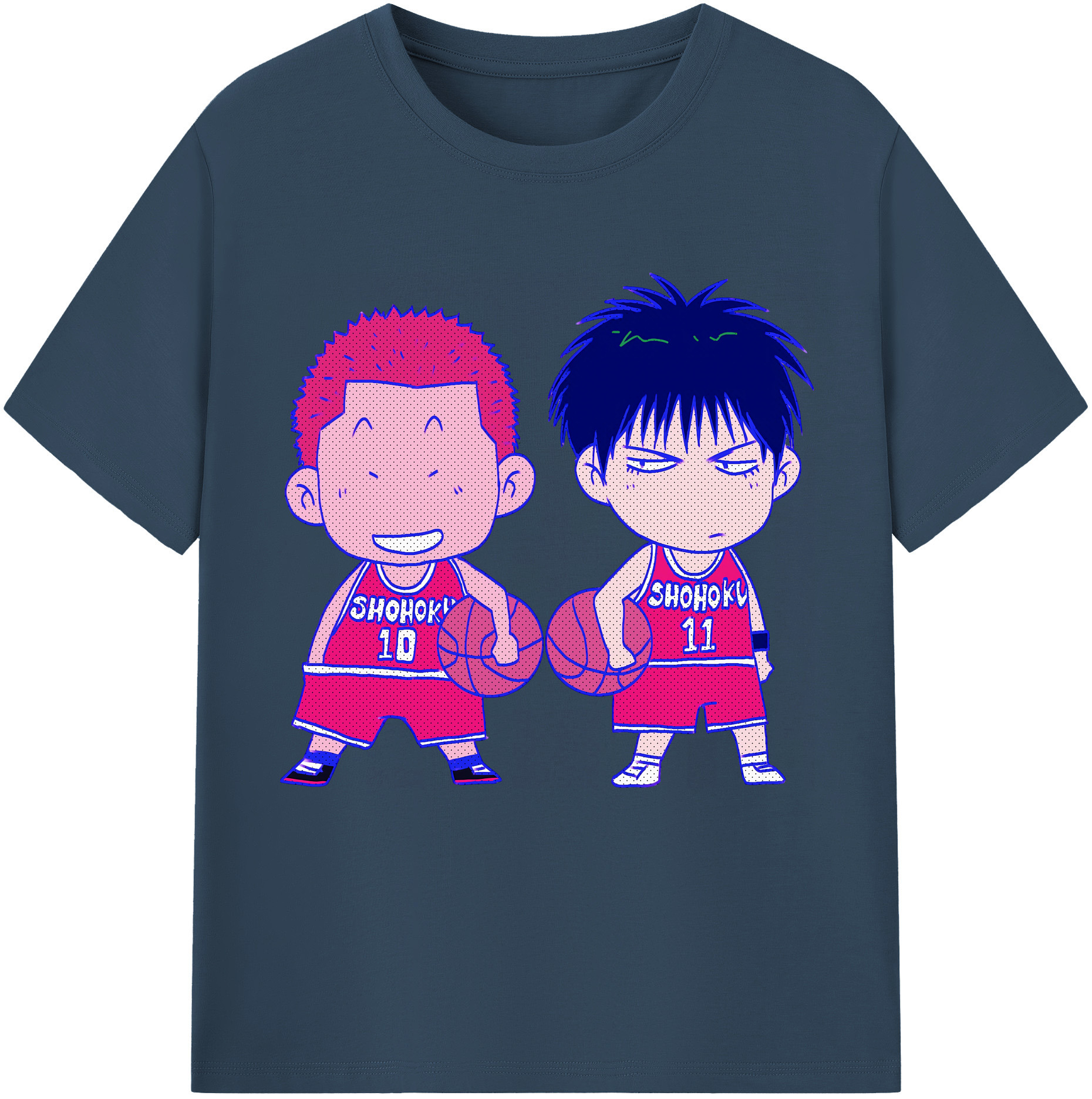 （画像用） SLAM DUNK／スラムダンク レディースカジュアルプリントTシャツ（綿100％）