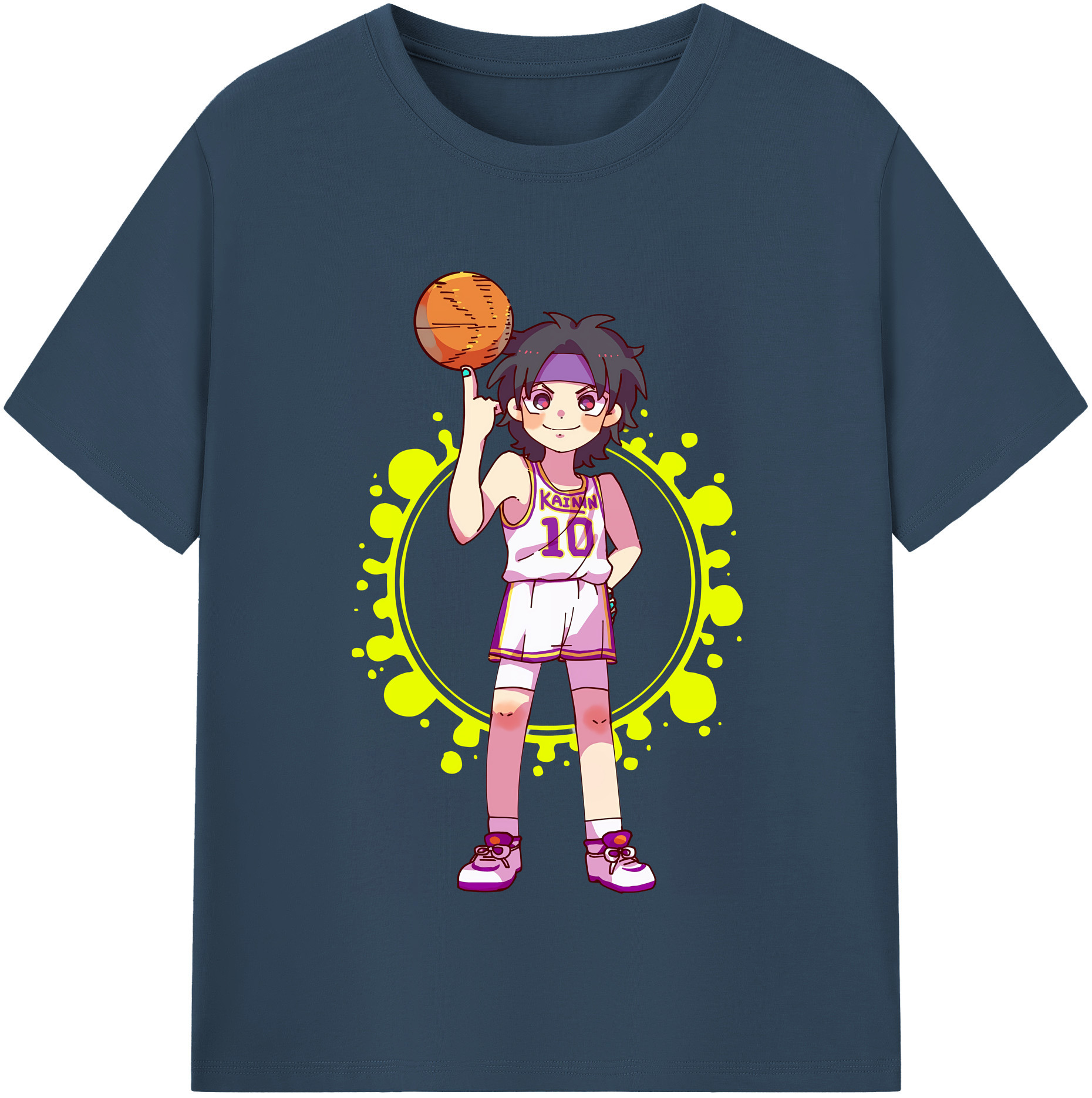 （画像用） SLAM DUNK／スラムダンク レディースカジュアルプリントTシャツ（綿100％）