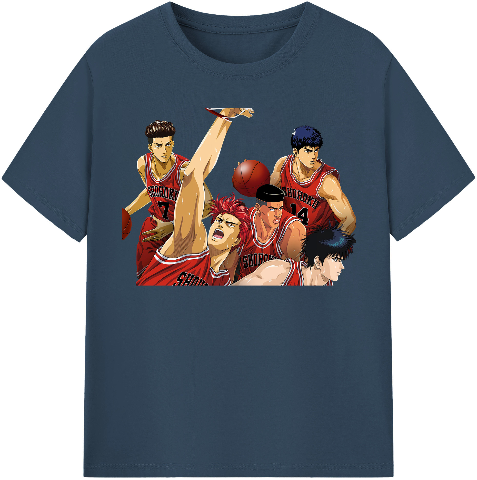 （画像用） SLAM DUNK／スラムダンク レディースカジュアルプリントTシャツ（綿100％）