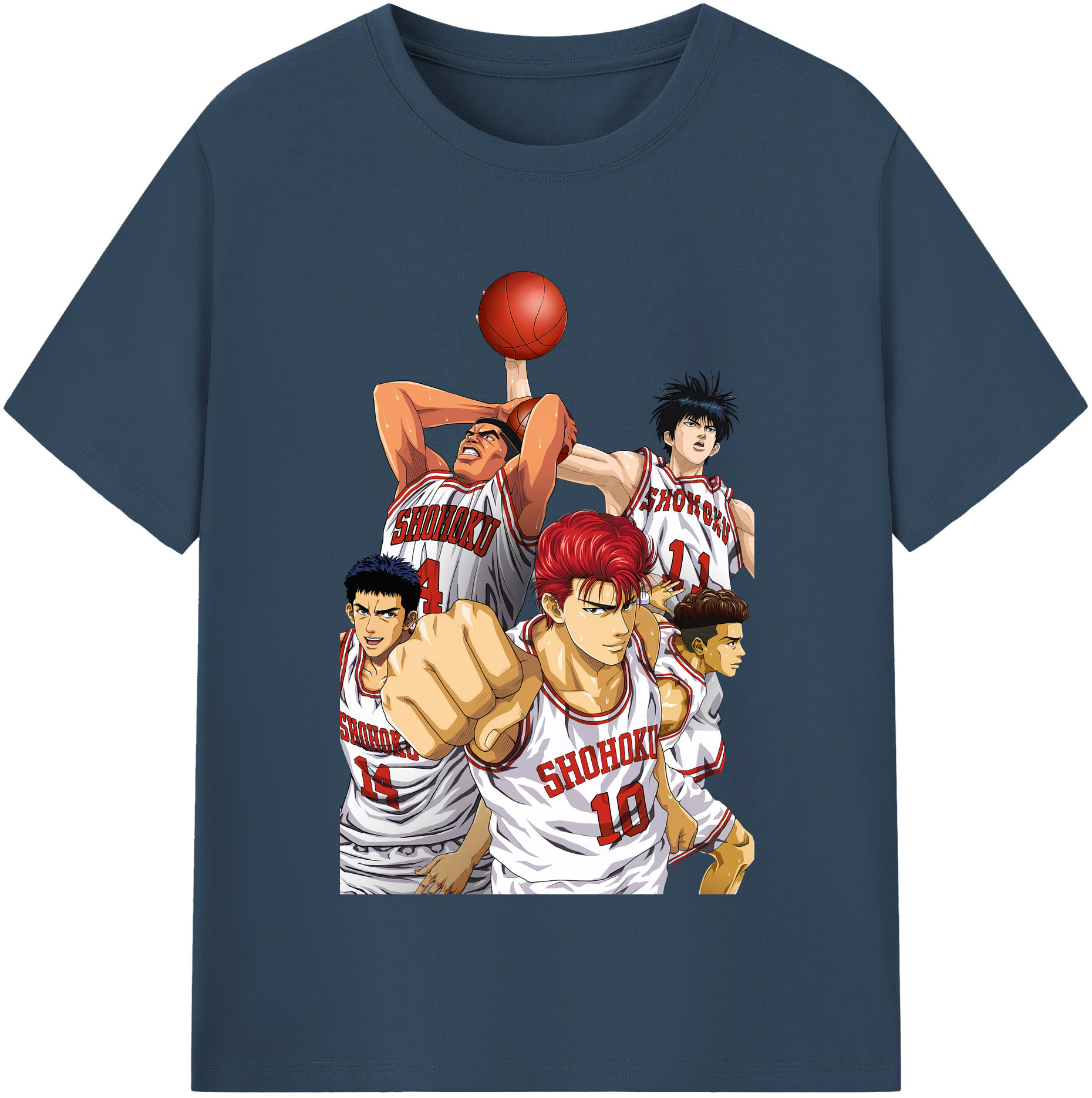 （画像用） SLAM DUNK／スラムダンク レディースカジュアルプリントTシャツ（綿100％）