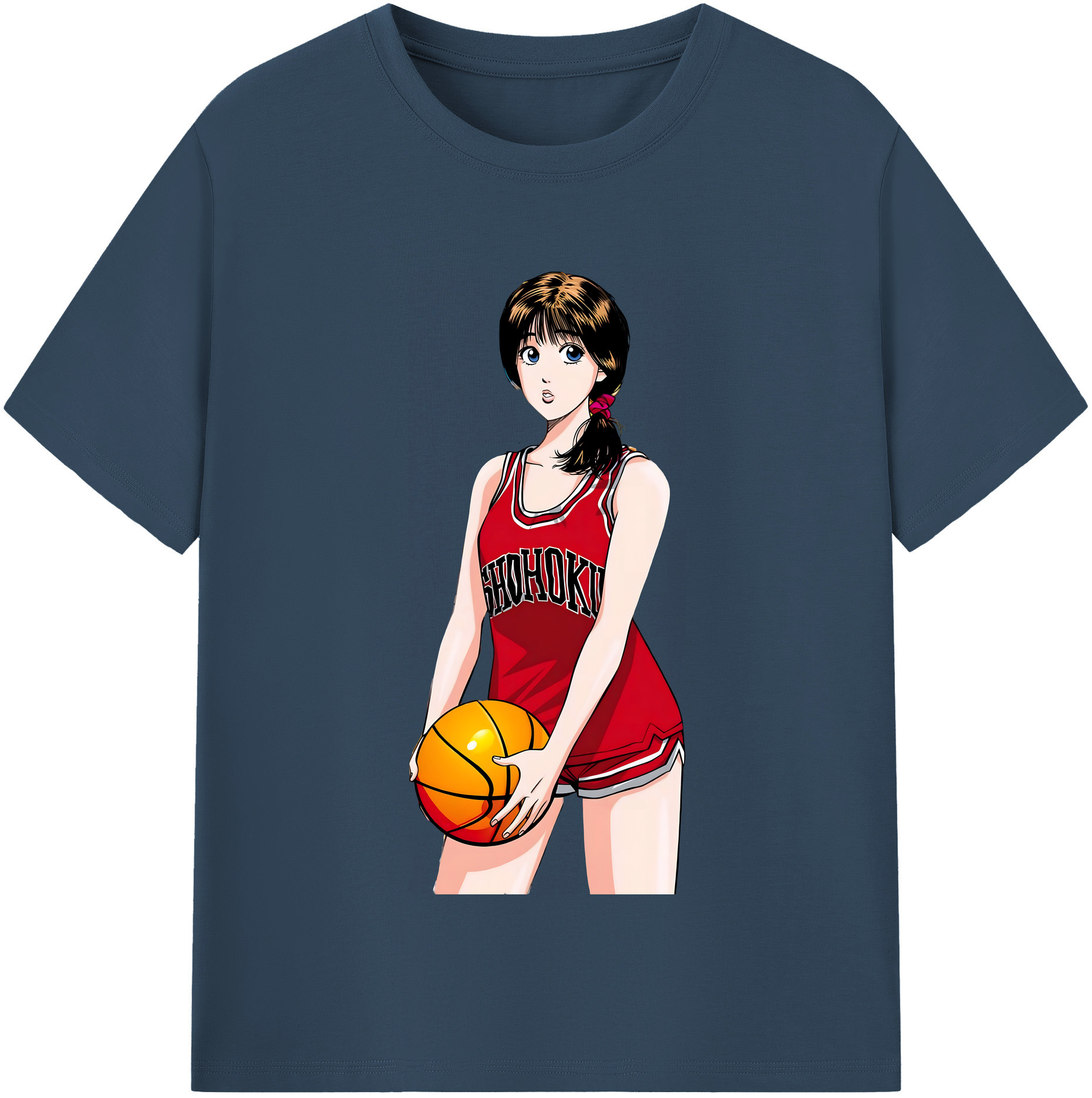 （画像用） SLAM DUNK／スラムダンク レディースカジュアルプリントTシャツ（綿100％）