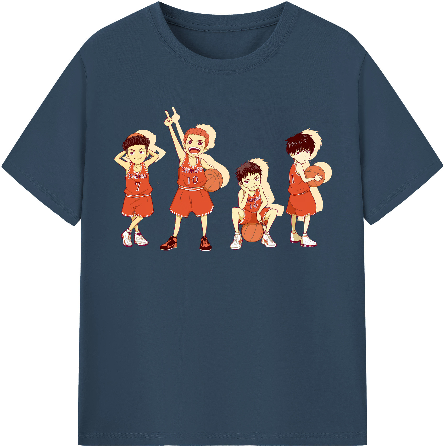 （画像用） SLAM DUNK／スラムダンク レディースカジュアルプリントTシャツ（綿100％）