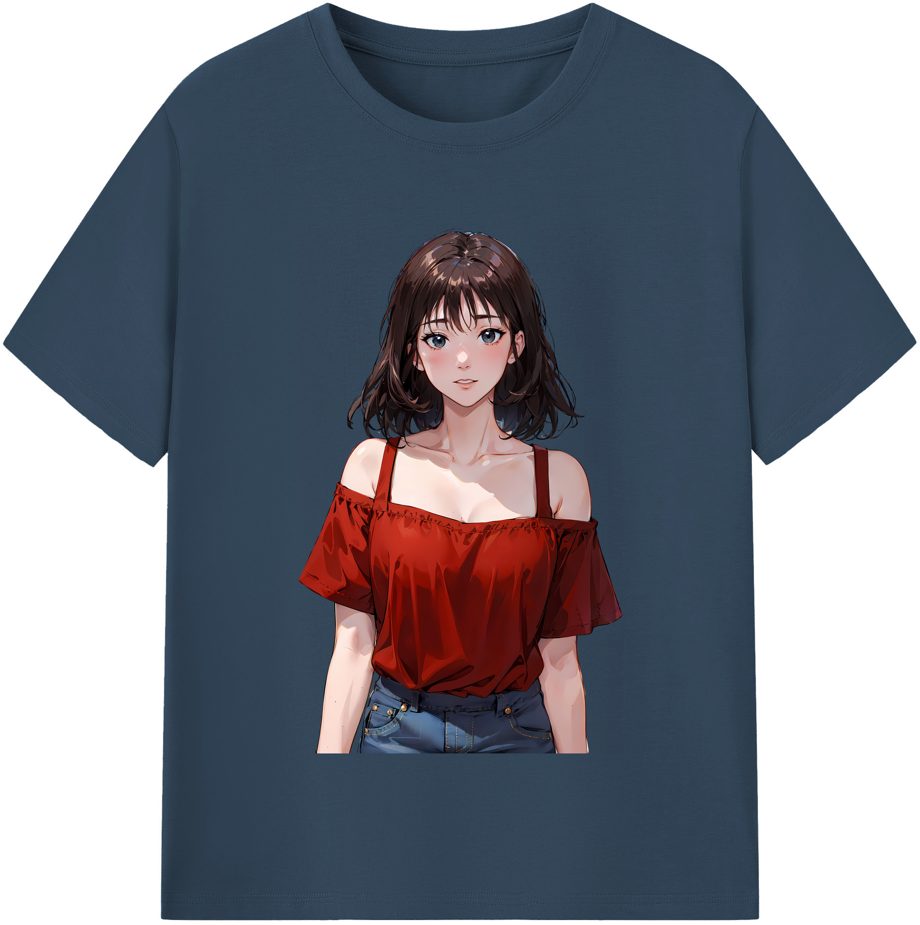 （画像用） SLAM DUNK／スラムダンク レディースカジュアルプリントTシャツ（綿100％）