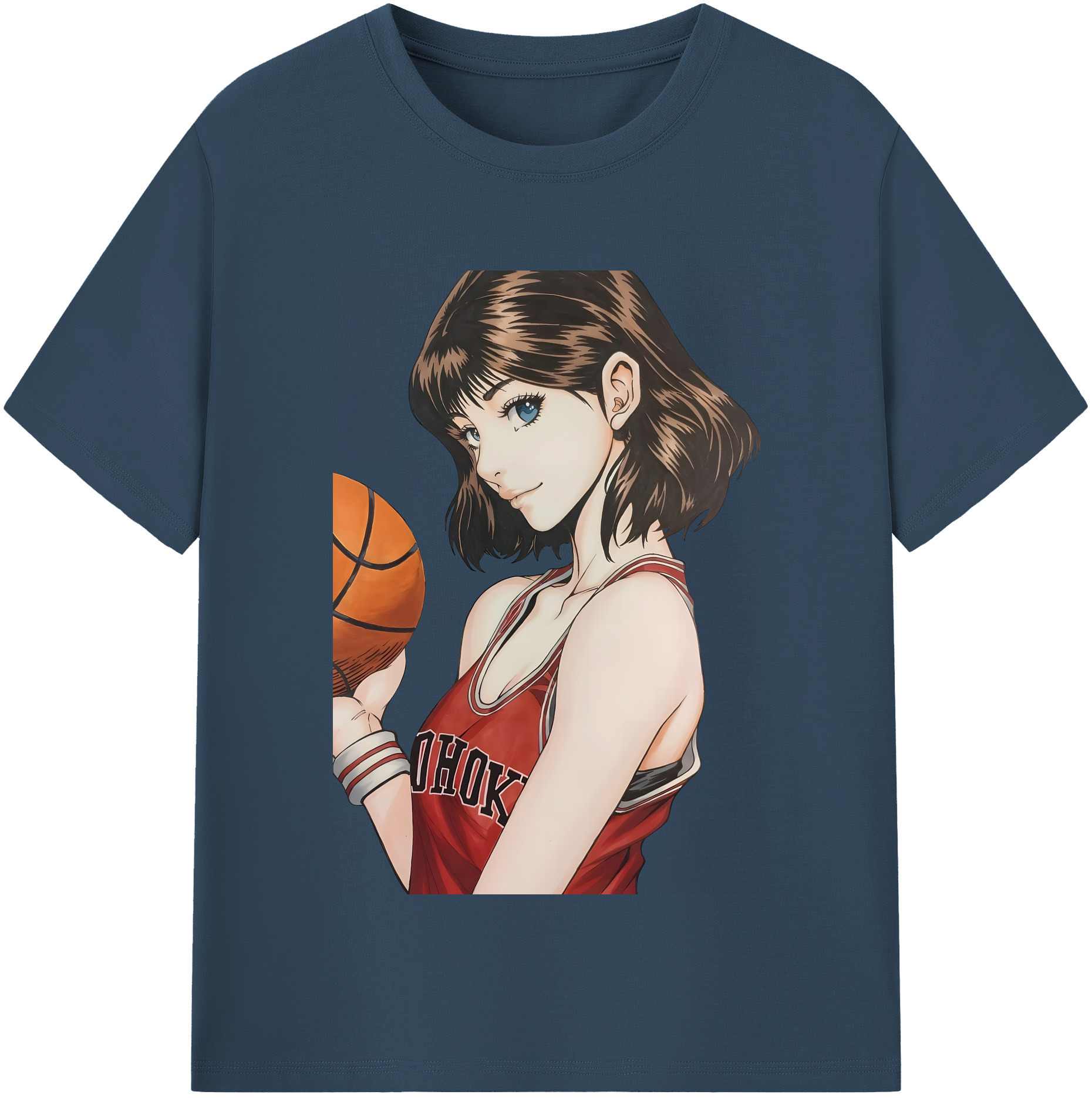 （画像用） SLAM DUNK／スラムダンク レディースカジュアルプリントTシャツ（綿100％）