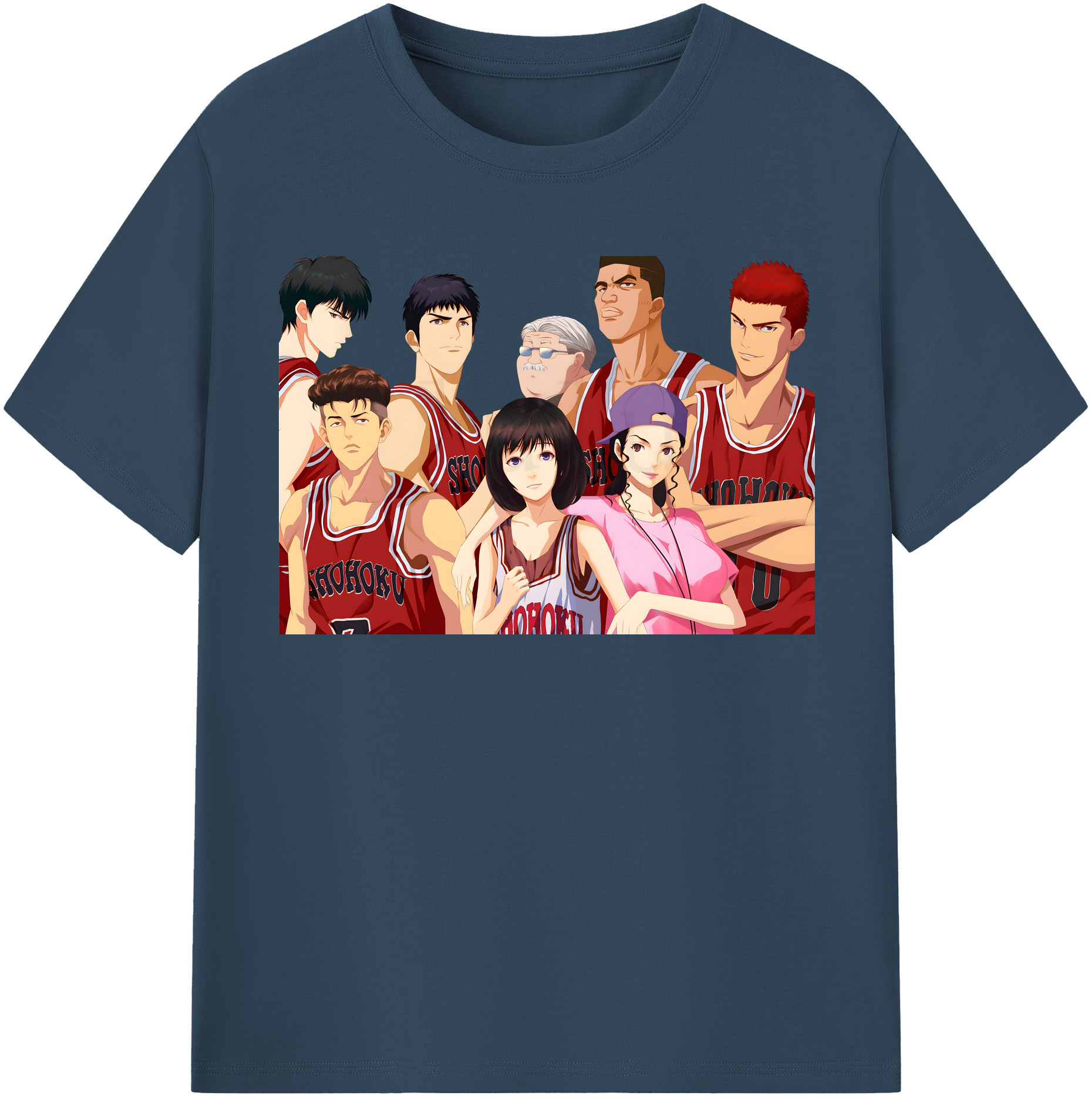 （画像用） SLAM DUNK／スラムダンク レディースカジュアルプリントTシャツ（綿100％）