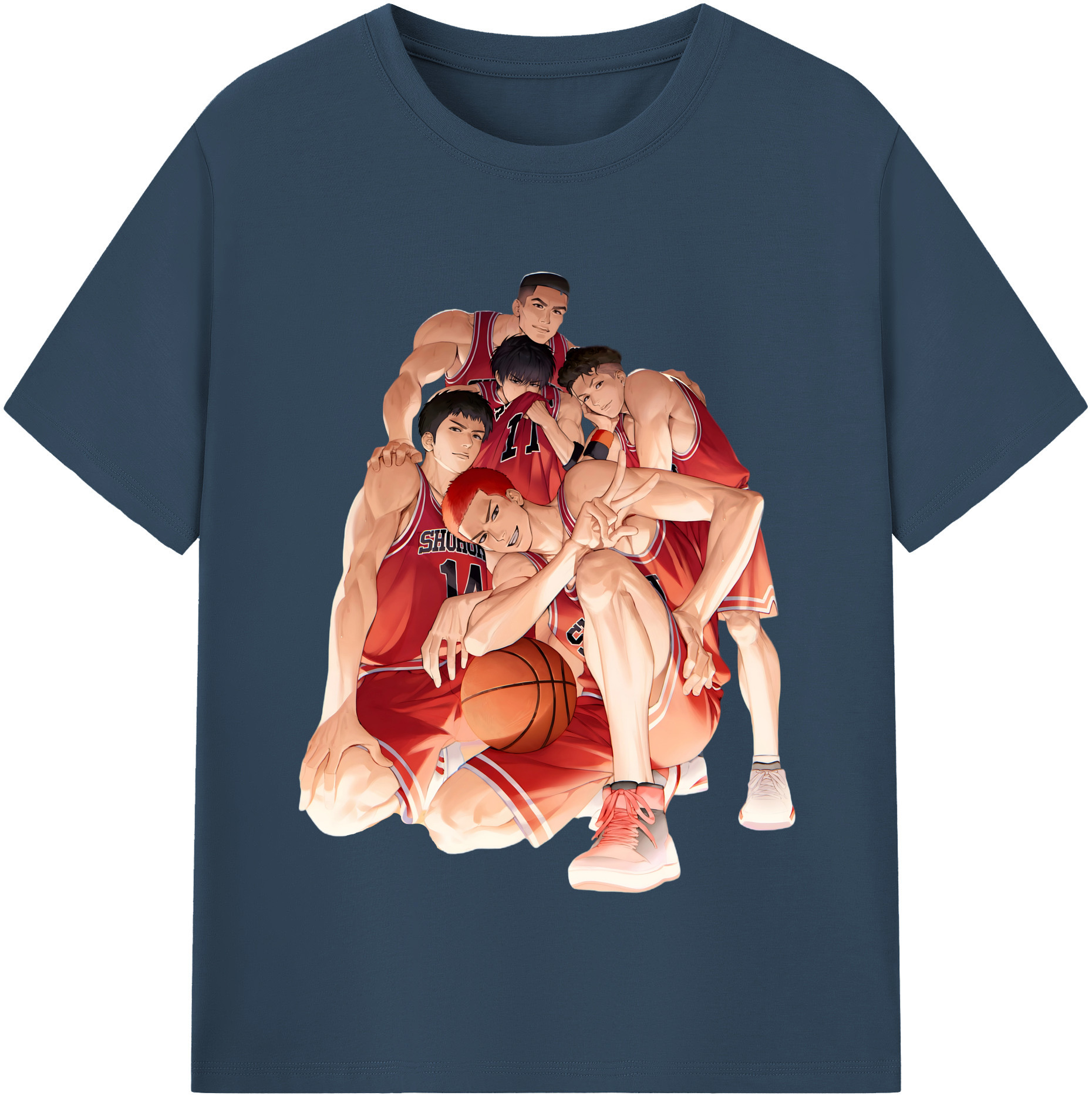 （画像用） SLAM DUNK／スラムダンク レディースカジュアルプリントTシャツ（綿100％）