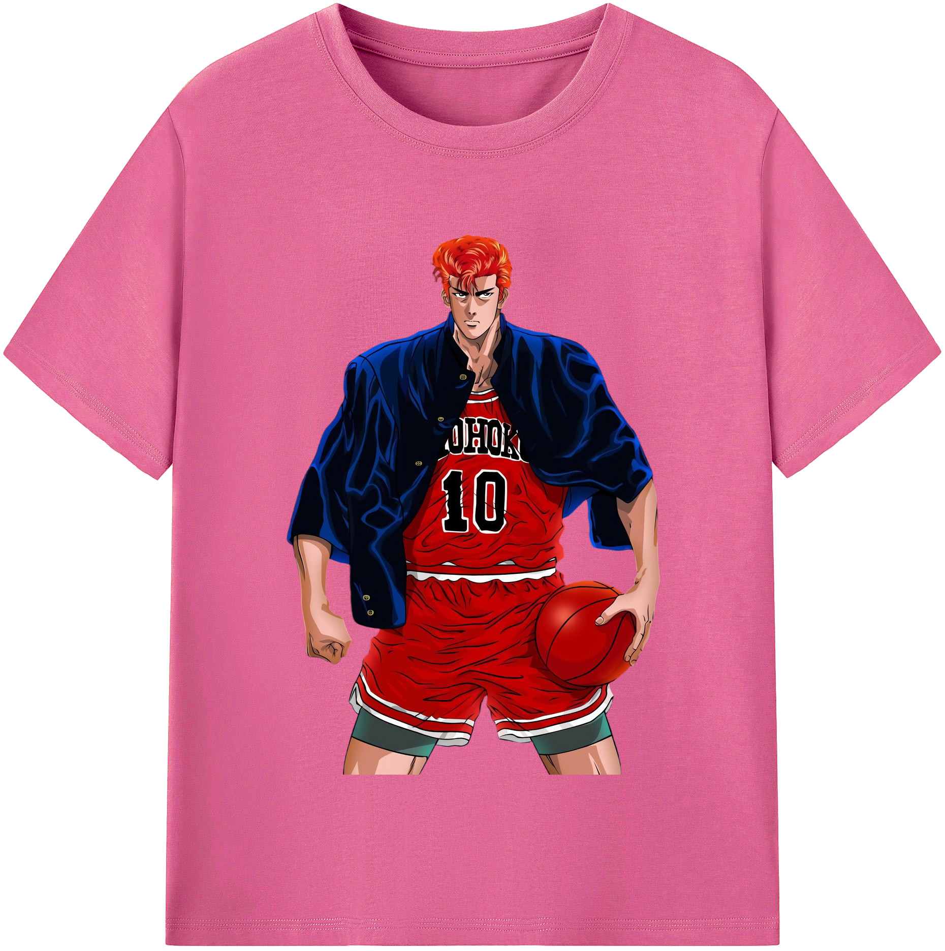 （画像用） SLAM DUNK／スラムダンク レディースカジュアルプリントTシャツ（綿100％）