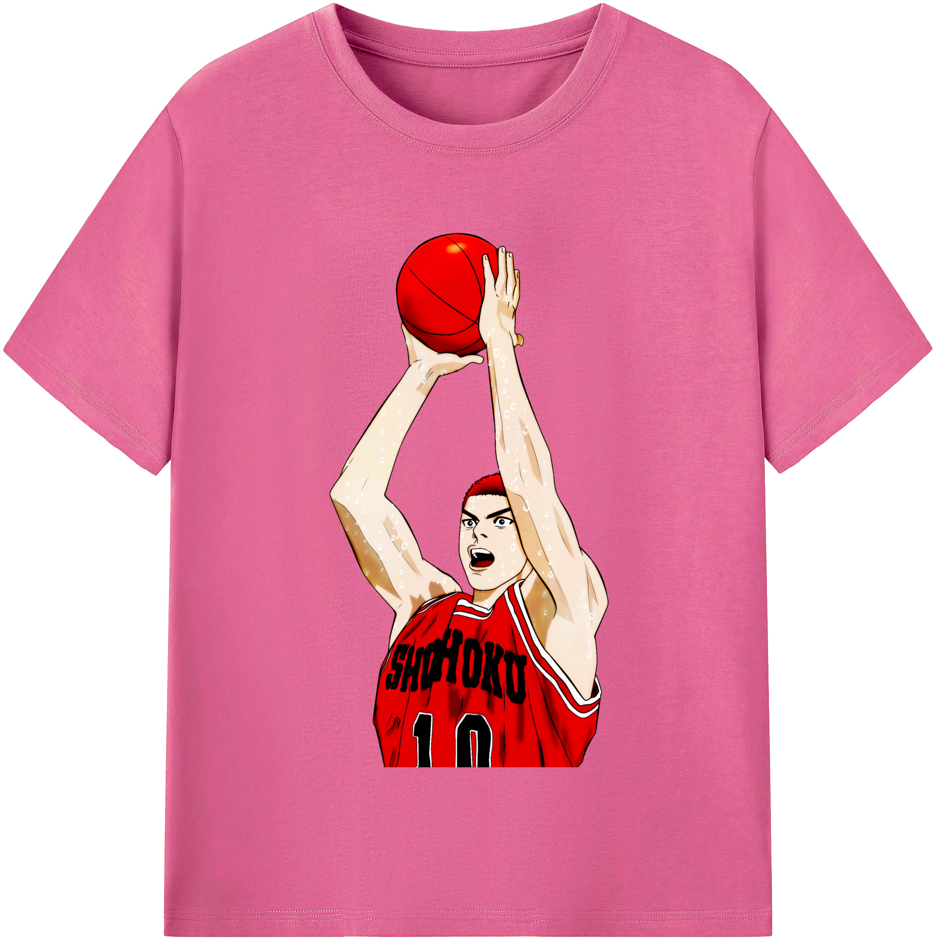 （画像用） SLAM DUNK／スラムダンク レディースカジュアルプリントTシャツ（綿100％）
