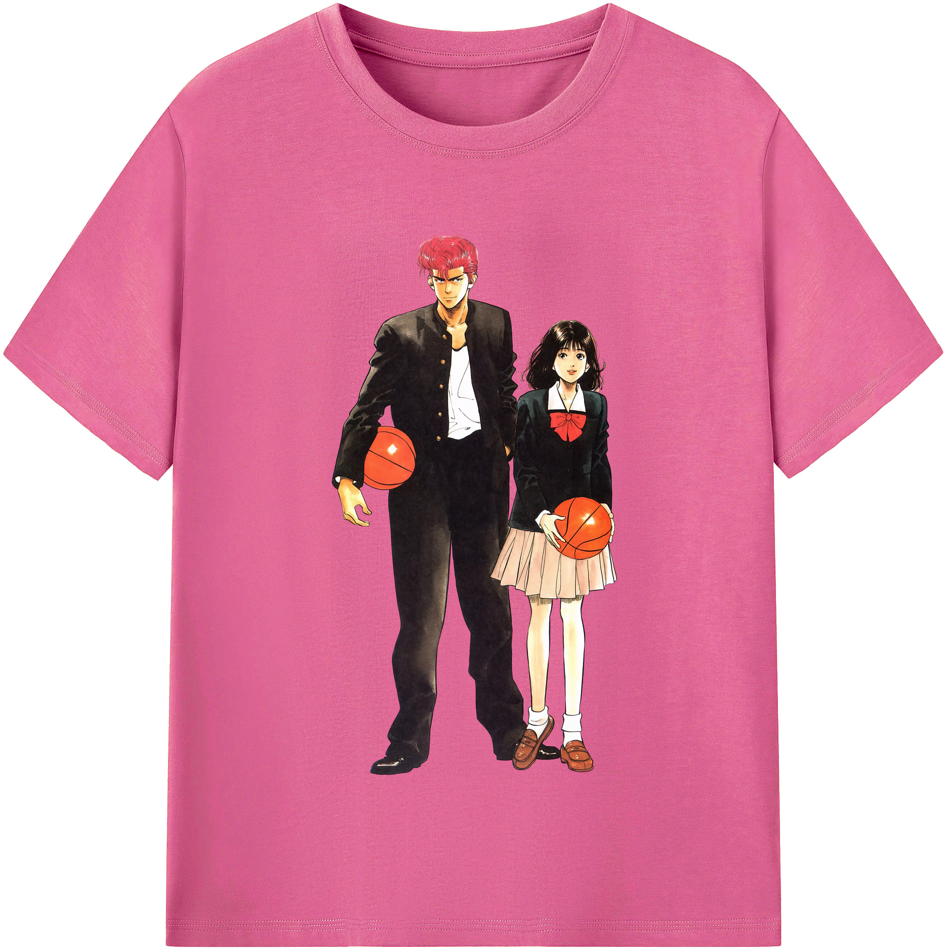 （画像用） SLAM DUNK／スラムダンク レディースカジュアルプリントTシャツ（綿100％）