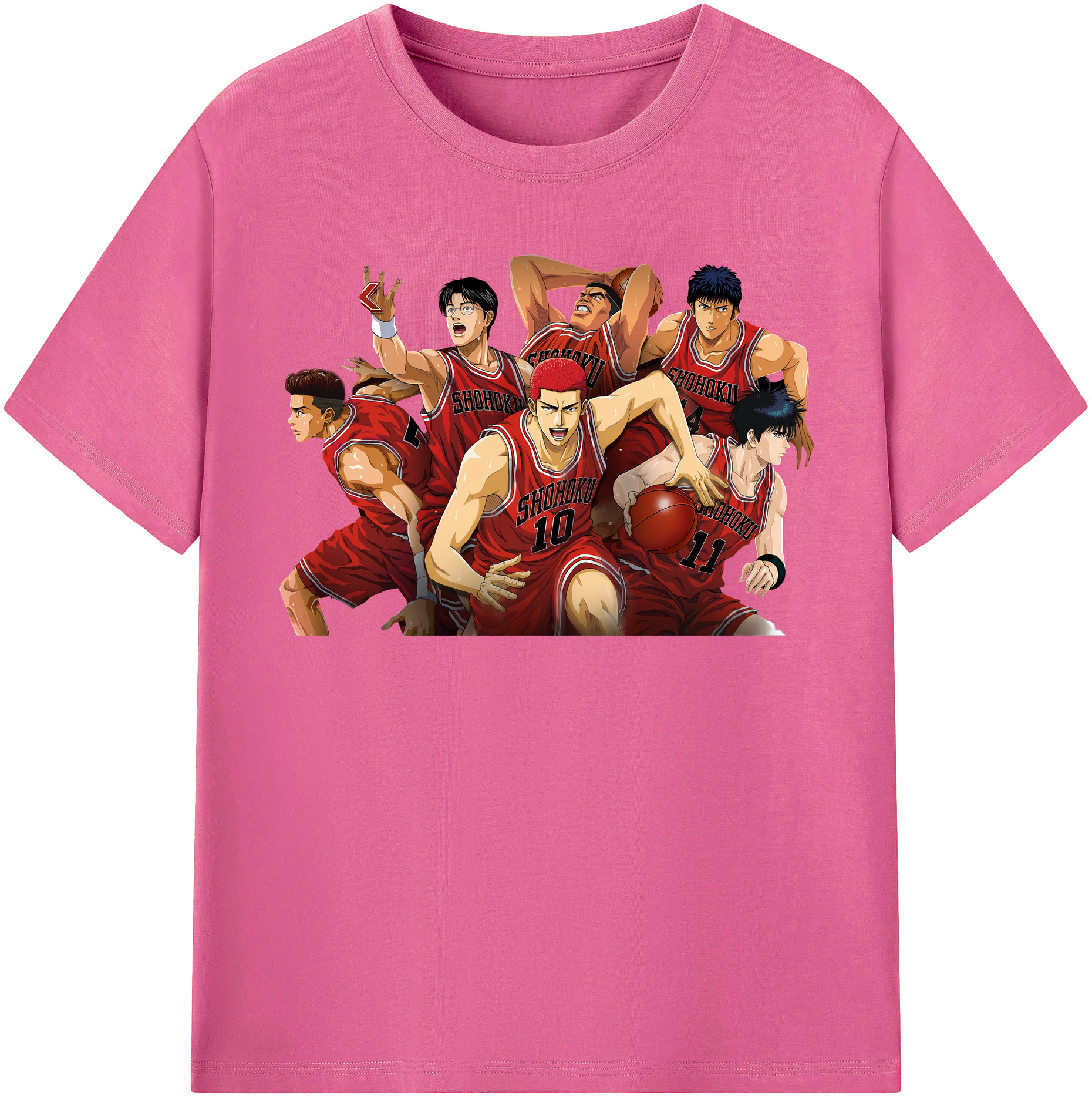 （画像用） SLAM DUNK／スラムダンク レディースカジュアルプリントTシャツ（綿100％）