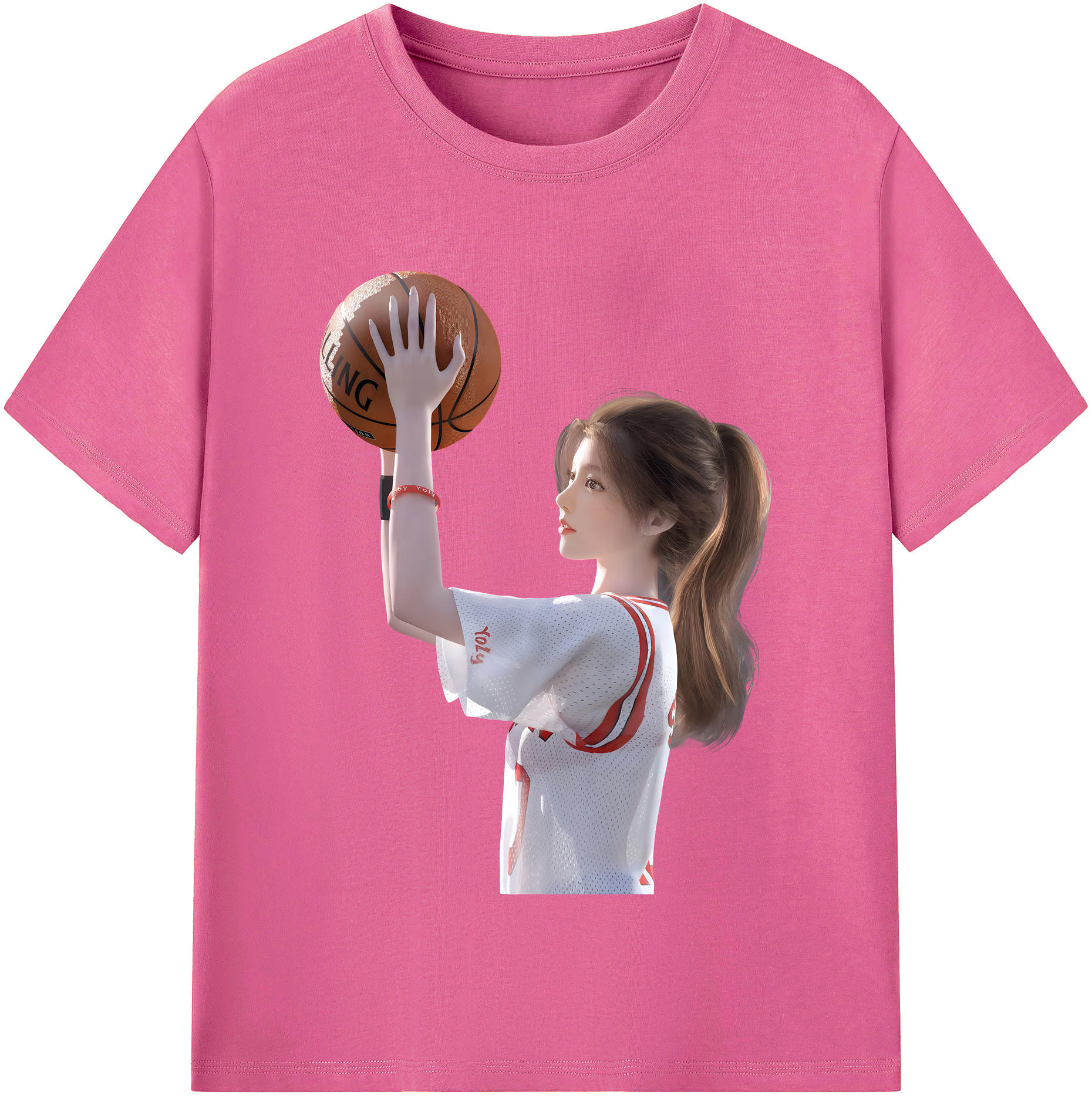 （画像用） SLAM DUNK／スラムダンク レディースカジュアルプリントTシャツ（綿100％）