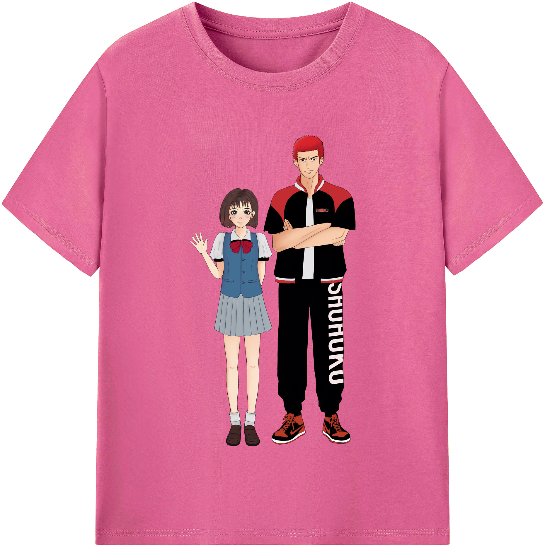 （画像用） SLAM DUNK／スラムダンク レディースカジュアルプリントTシャツ（綿100％）