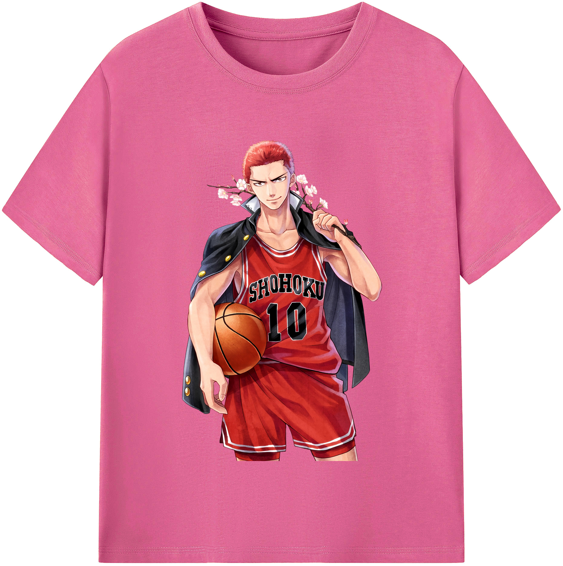 （画像用） SLAM DUNK／スラムダンク レディースカジュアルプリントTシャツ（綿100％）