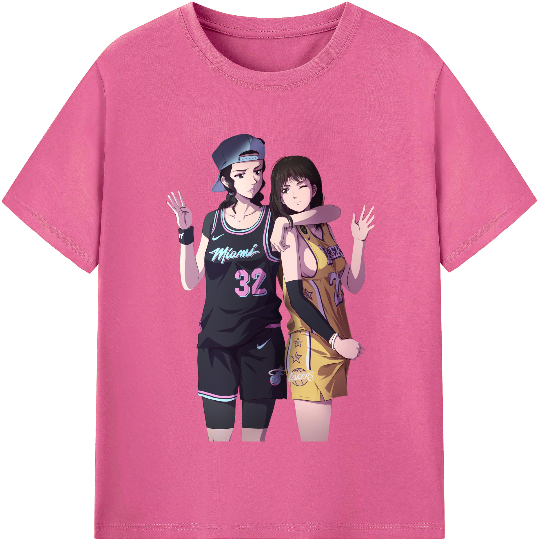 （画像用） SLAM DUNK／スラムダンク レディースカジュアルプリントTシャツ（綿100％）