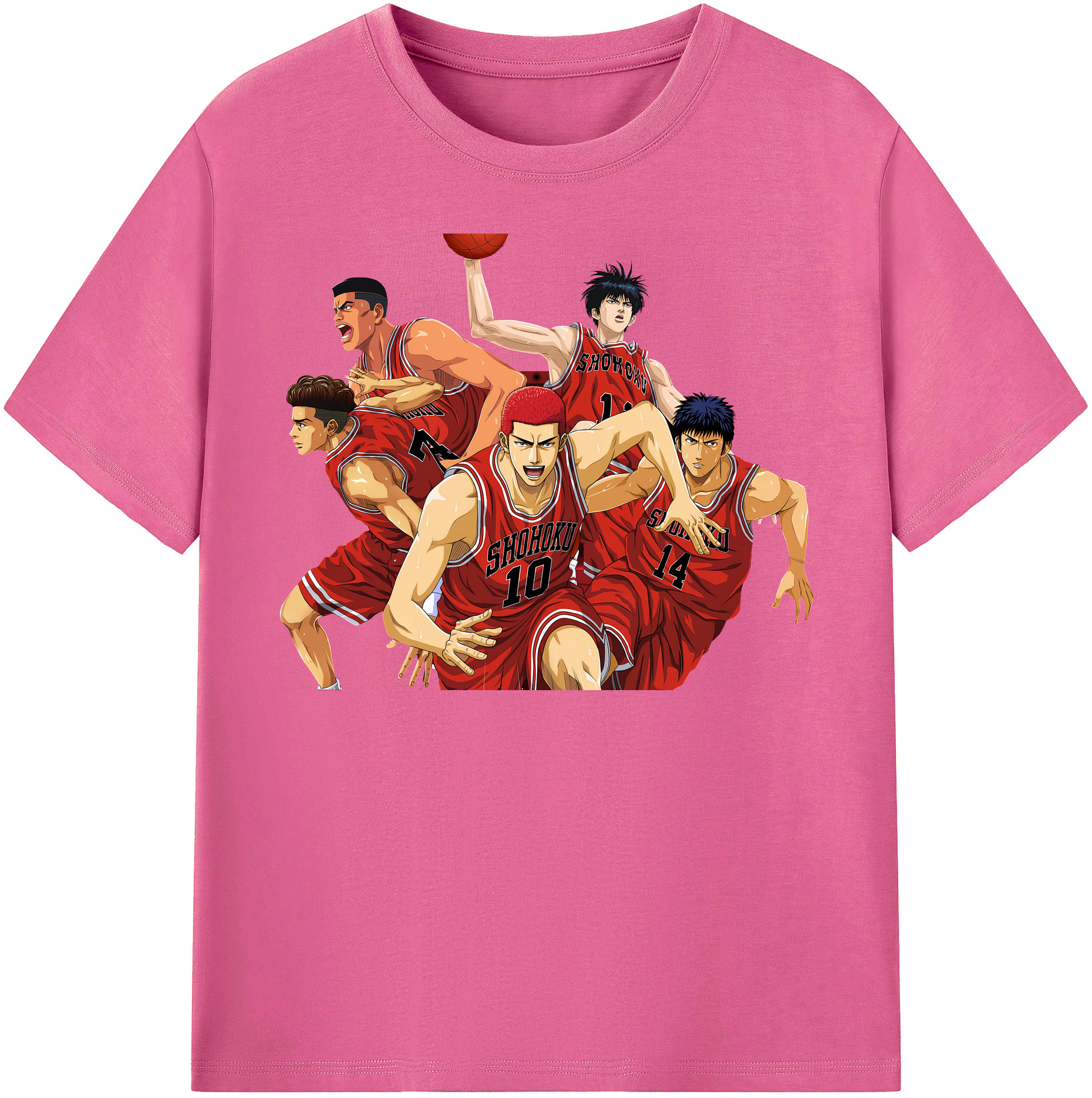 （画像用） SLAM DUNK／スラムダンク レディースカジュアルプリントTシャツ（綿100％）