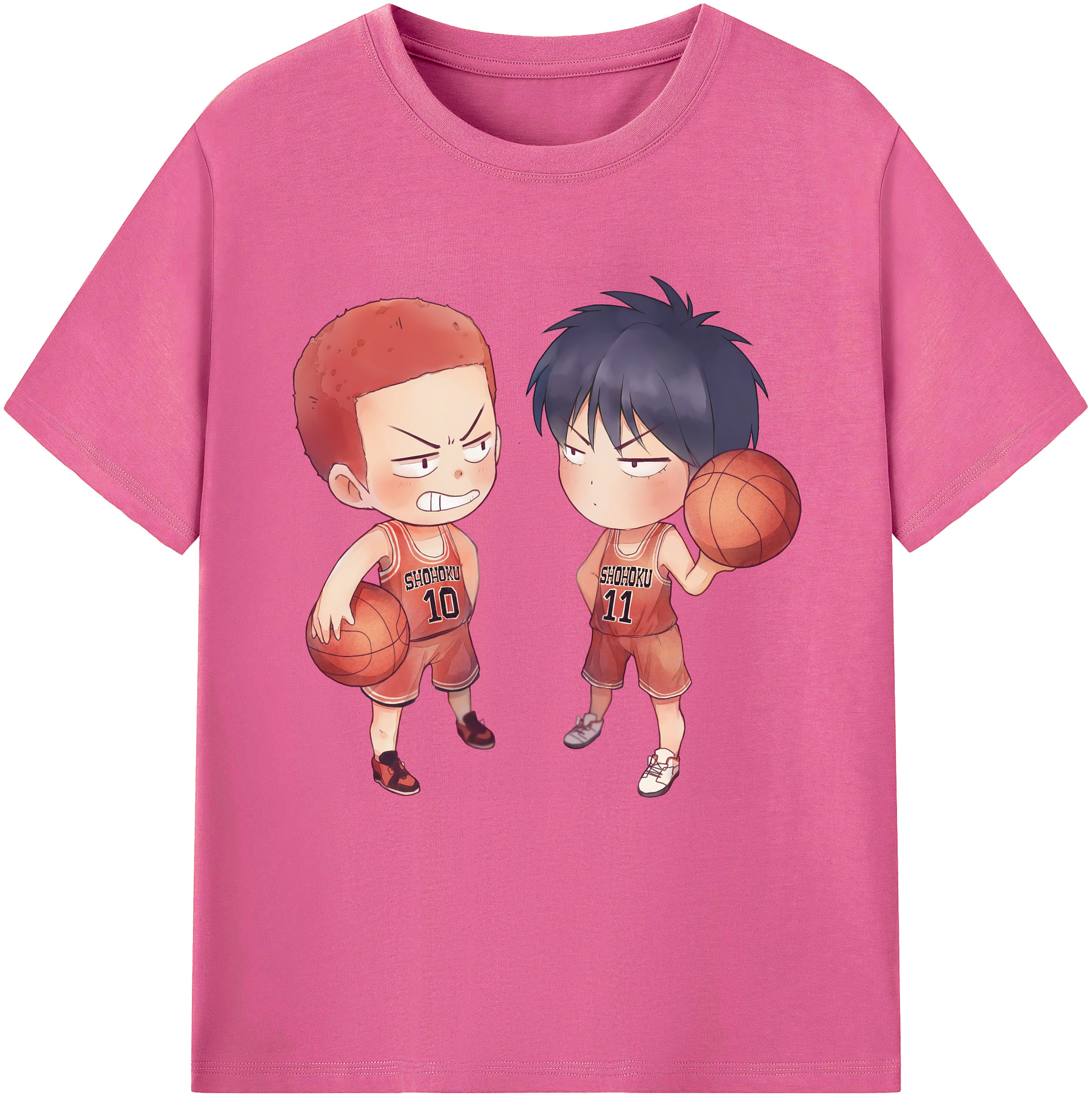 （画像用） SLAM DUNK／スラムダンク レディースカジュアルプリントTシャツ（綿100％）