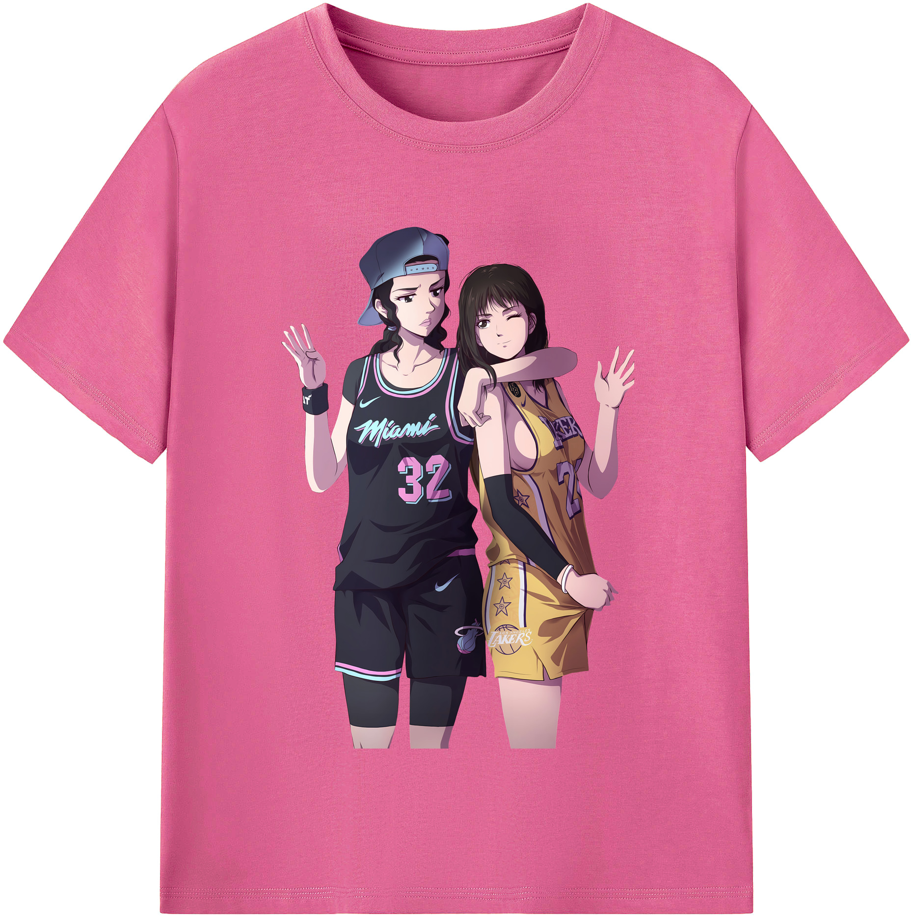 （画像用） SLAM DUNK／スラムダンク レディースカジュアルプリントTシャツ（綿100％）