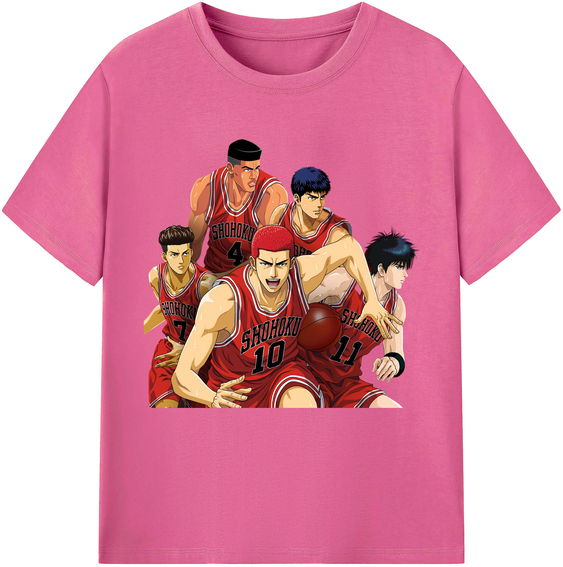 （画像用） SLAM DUNK／スラムダンク レディースカジュアルプリントTシャツ（綿100％）