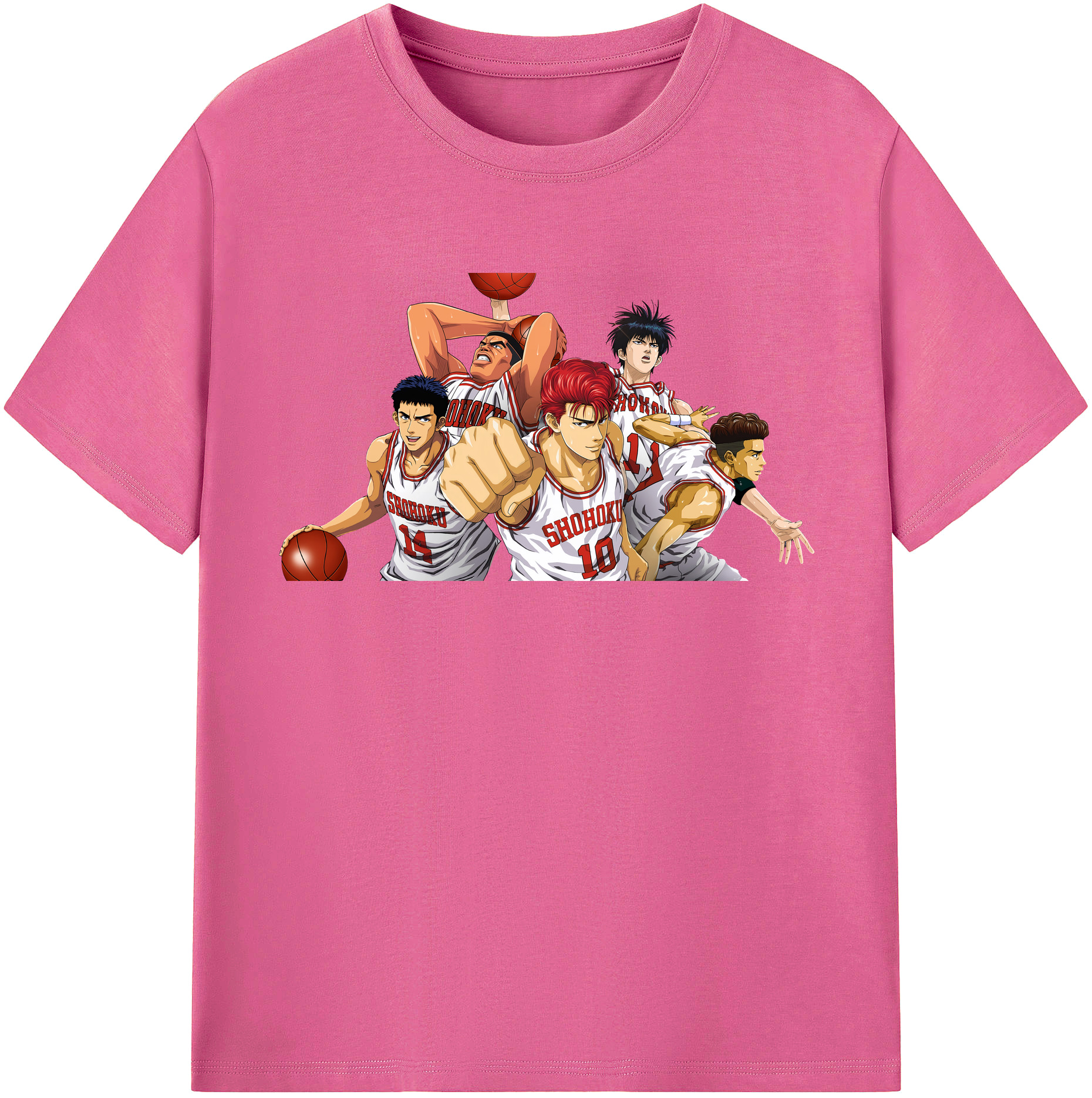 （画像用） SLAM DUNK／スラムダンク レディースカジュアルプリントTシャツ（綿100％）