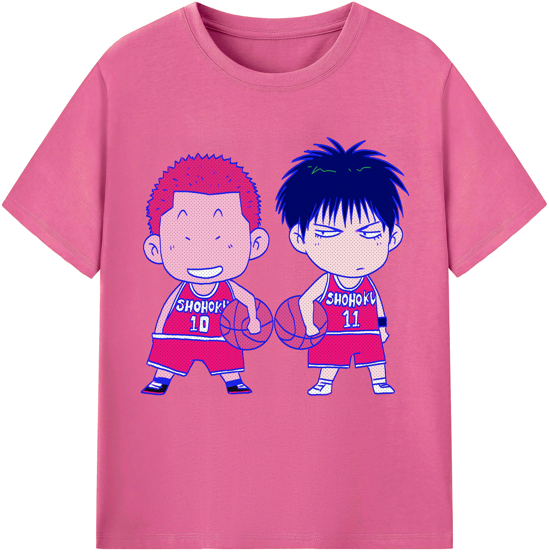 （画像用） SLAM DUNK／スラムダンク レディースカジュアルプリントTシャツ（綿100％）