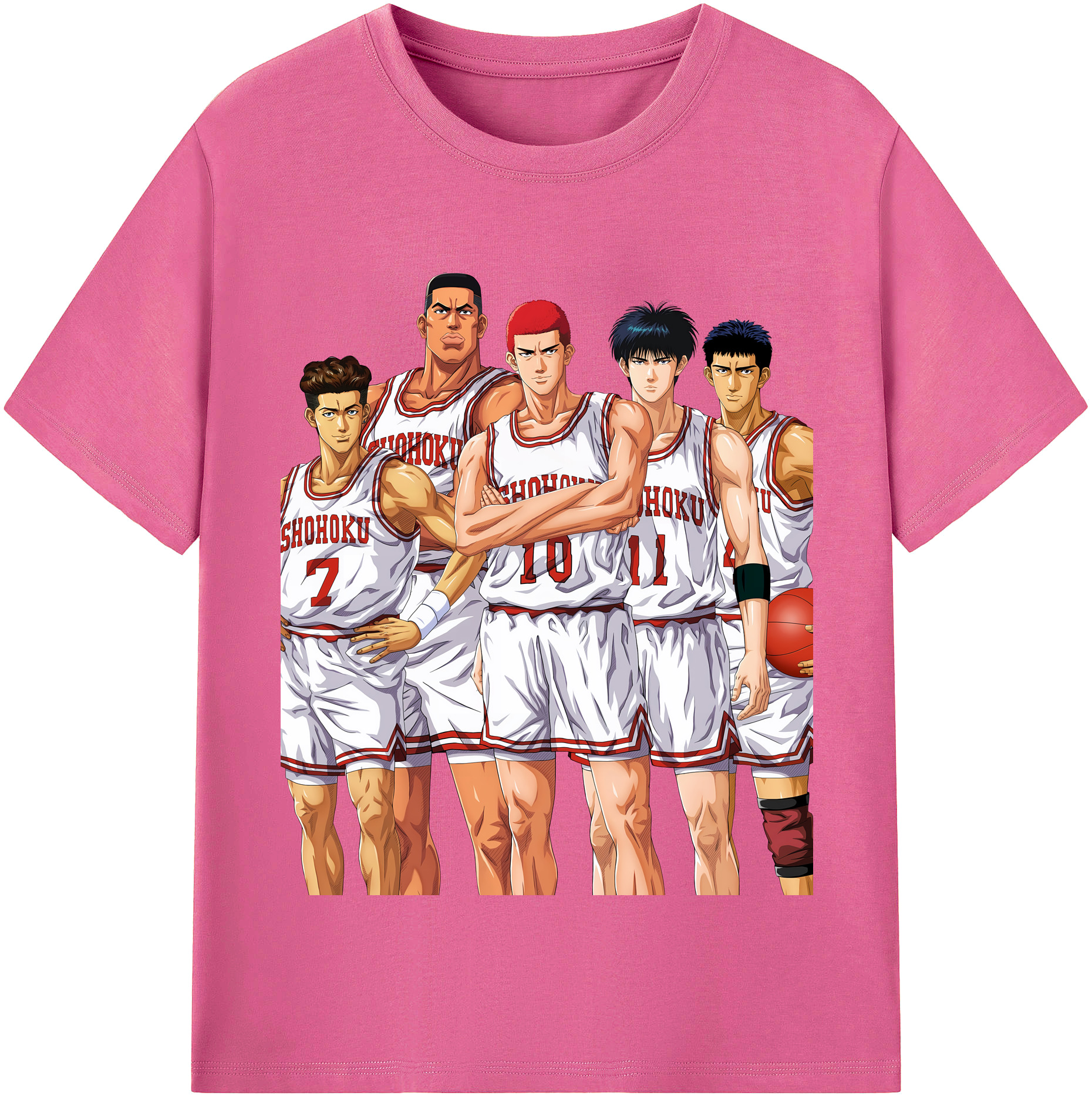 （画像用） SLAM DUNK／スラムダンク レディースカジュアルプリントTシャツ（綿100％）