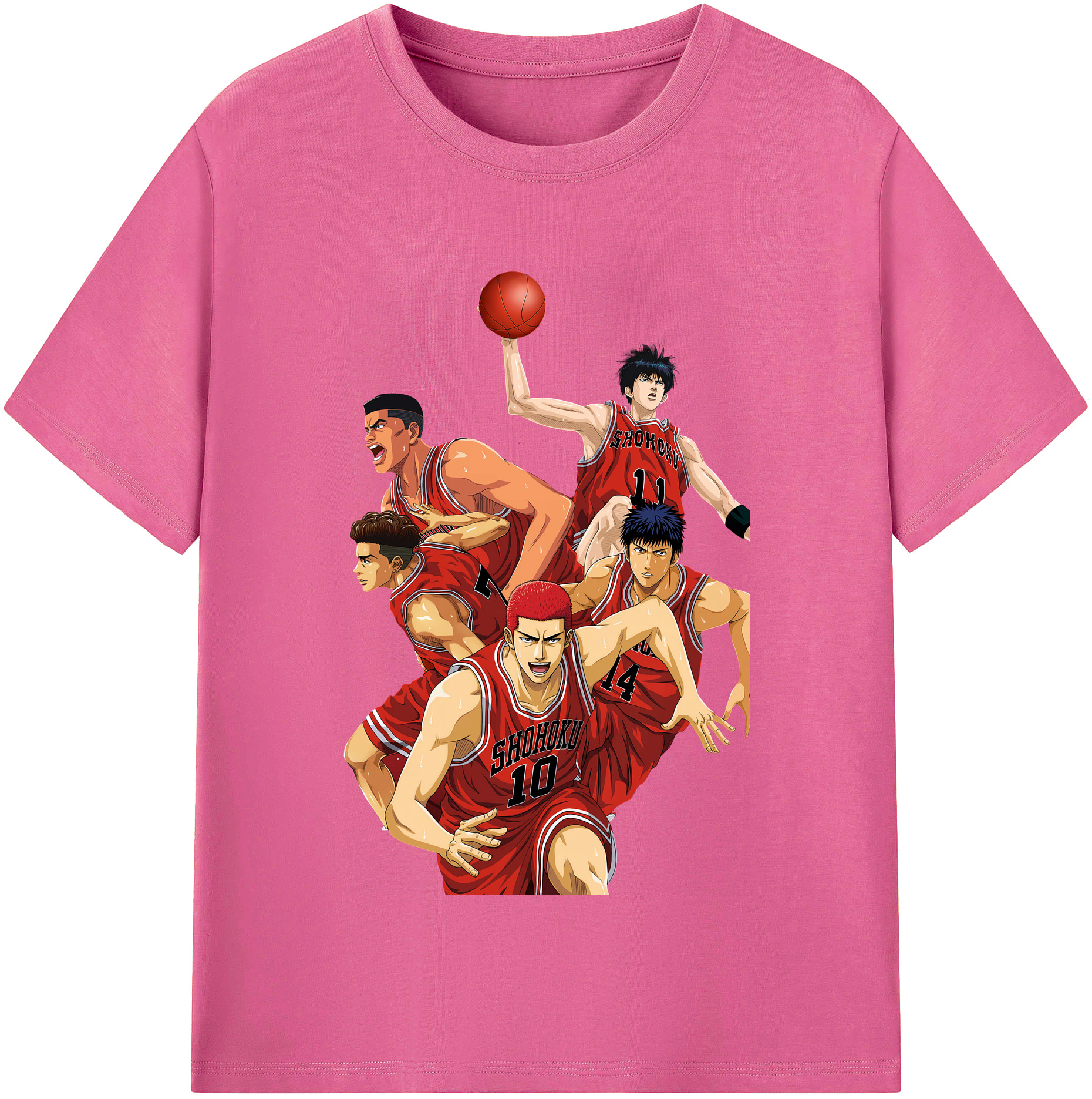 （画像用） SLAM DUNK／スラムダンク レディースカジュアルプリントTシャツ（綿100％）