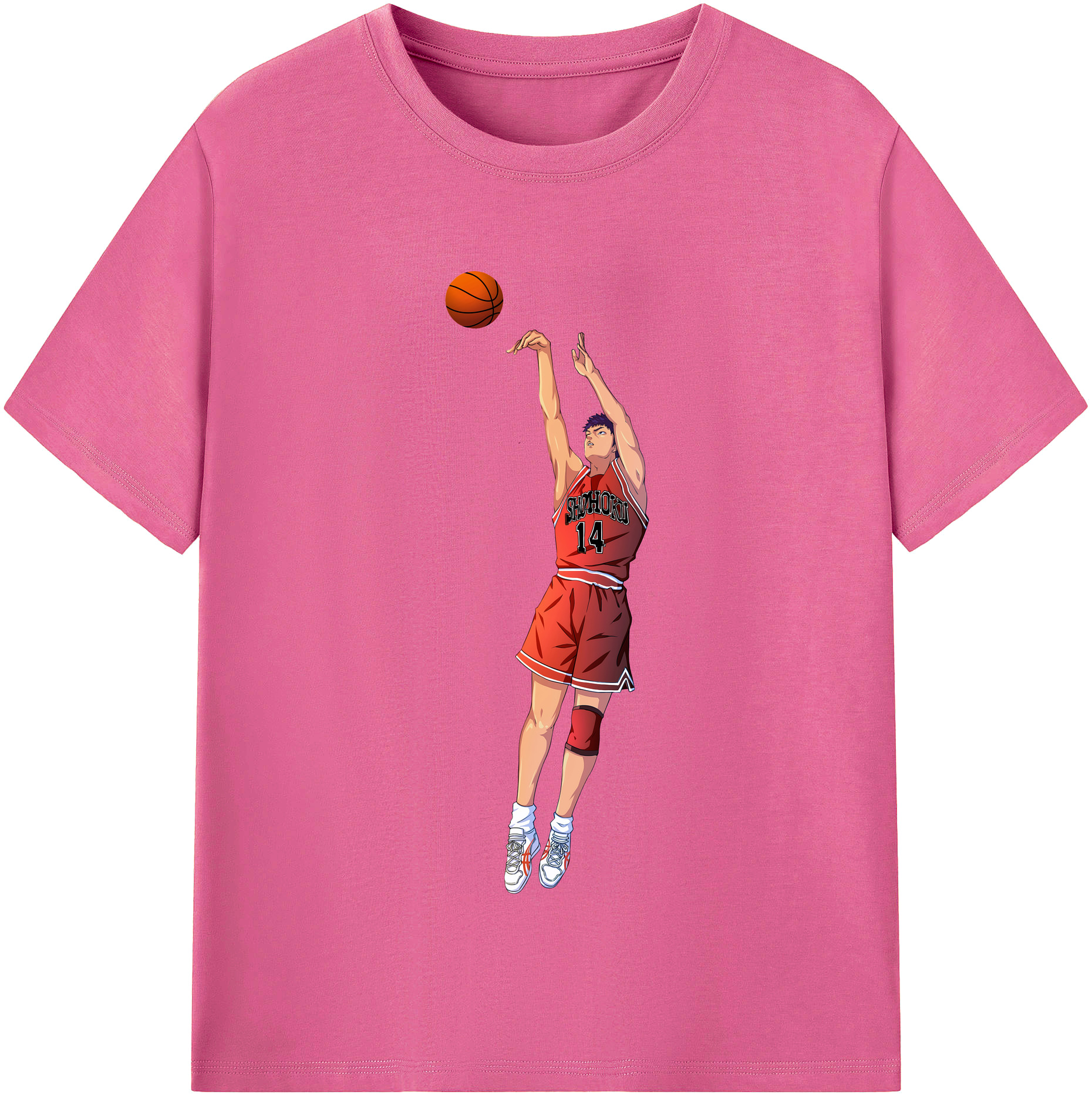 （画像用） SLAM DUNK／スラムダンク レディースカジュアルプリントTシャツ（綿100％）
