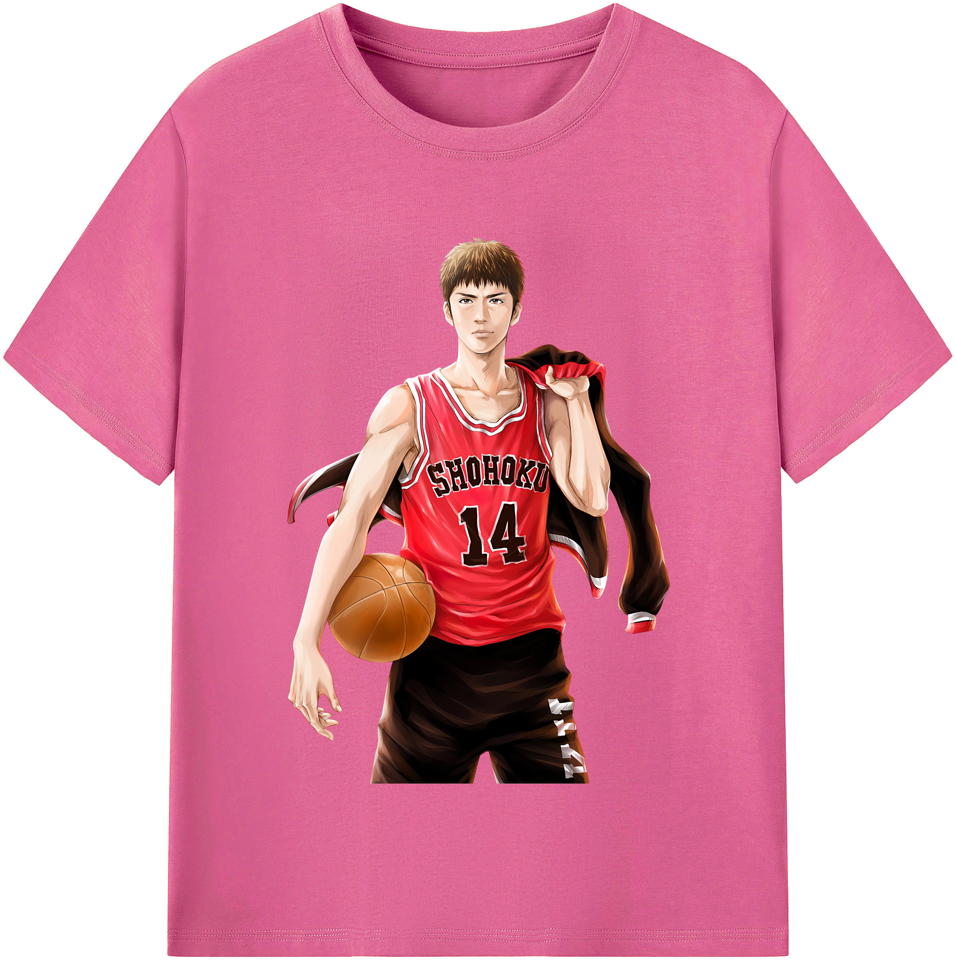 （画像用） SLAM DUNK／スラムダンク レディースカジュアルプリントTシャツ（綿100％）
