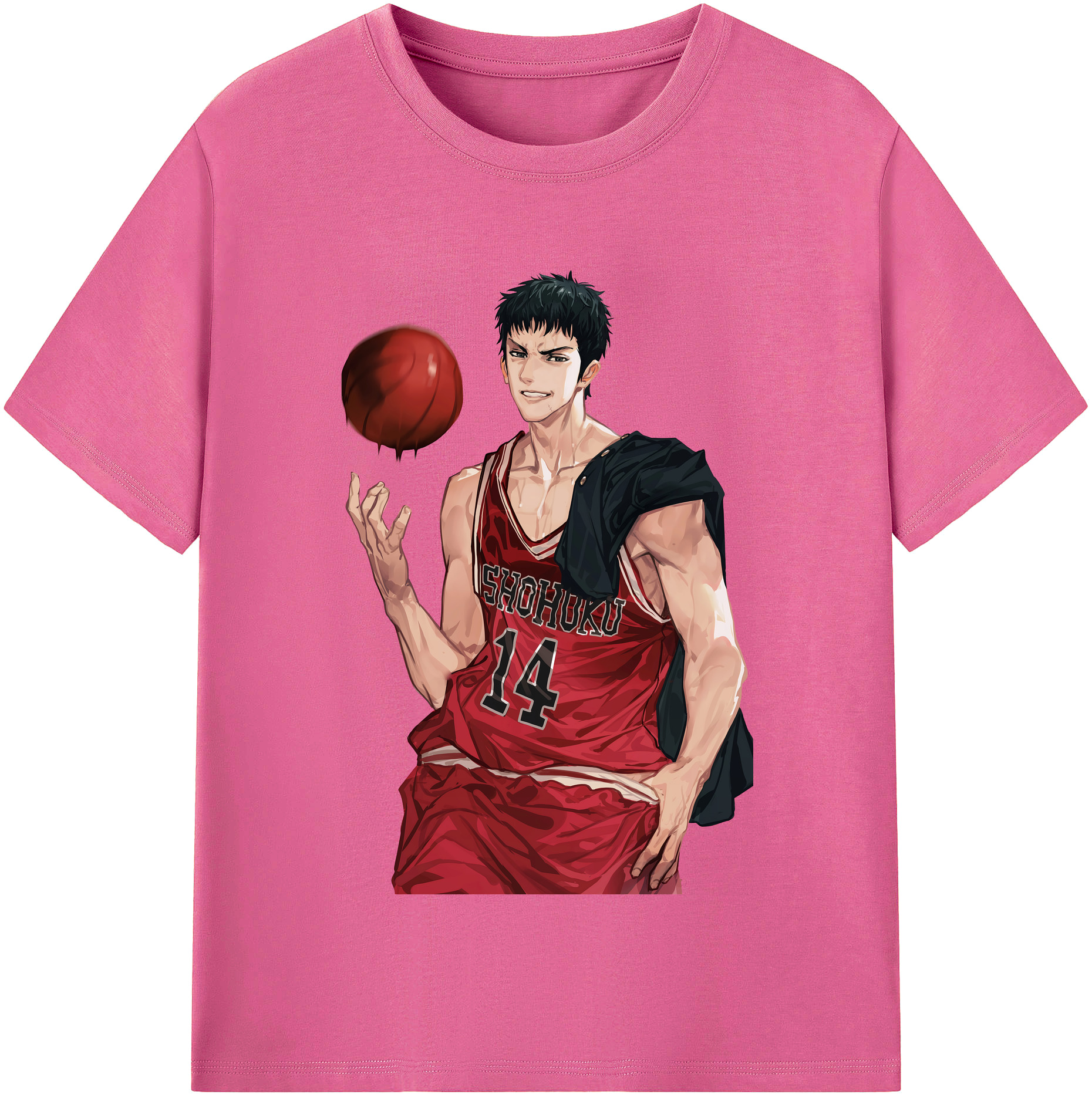 （画像用） SLAM DUNK／スラムダンク レディースカジュアルプリントTシャツ（綿100％）