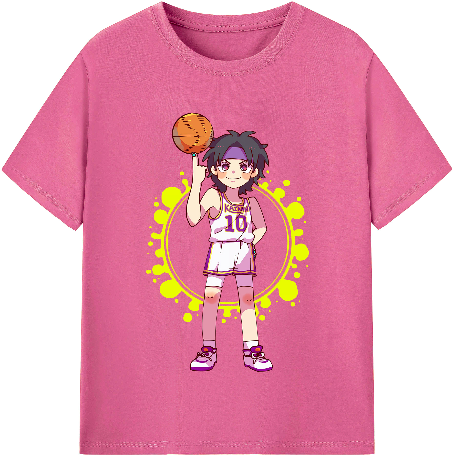 （画像用） SLAM DUNK／スラムダンク レディースカジュアルプリントTシャツ（綿100％）