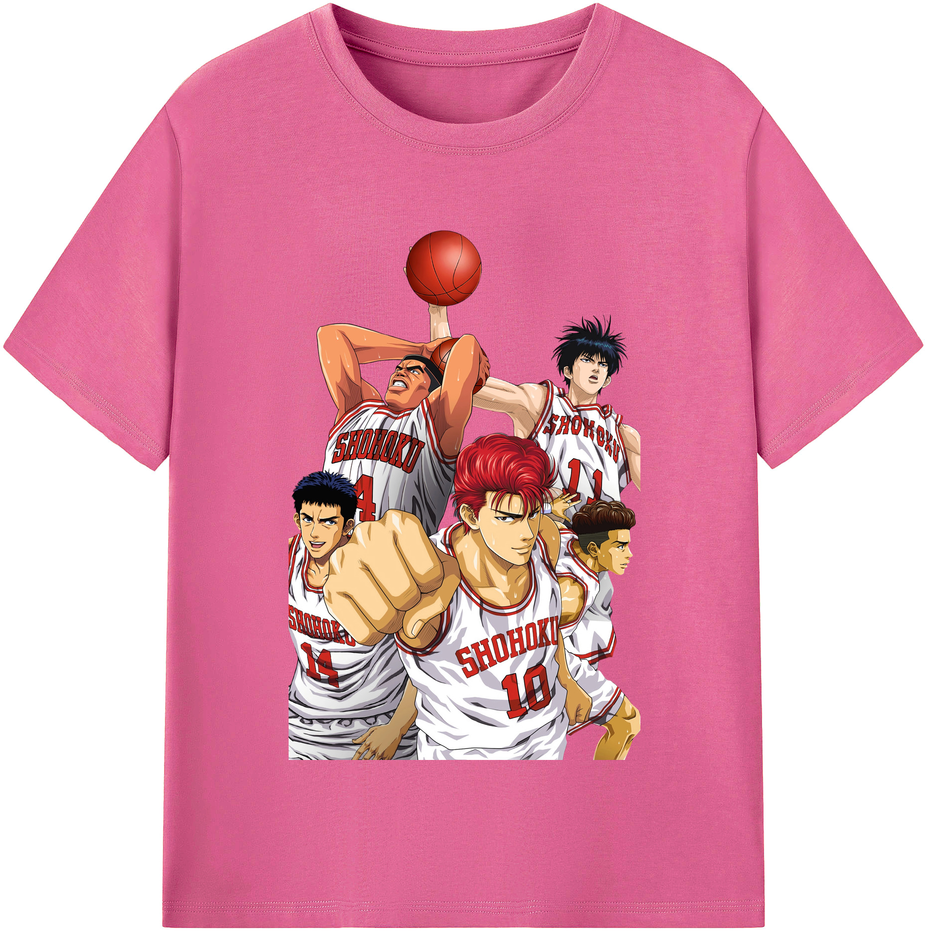 （画像用） SLAM DUNK／スラムダンク レディースカジュアルプリントTシャツ（綿100％）
