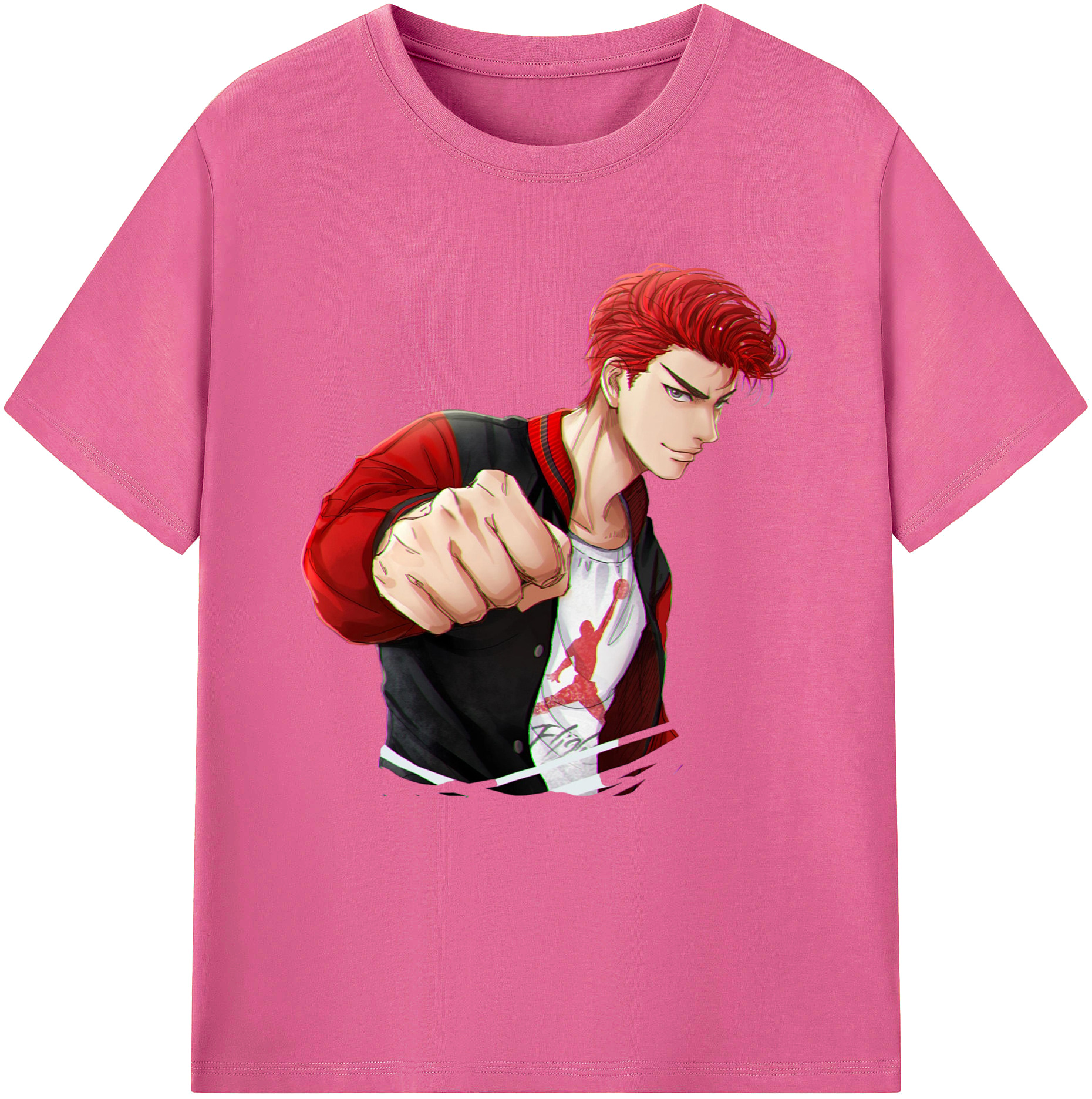 （画像用） SLAM DUNK／スラムダンク レディースカジュアルプリントTシャツ（綿100％）