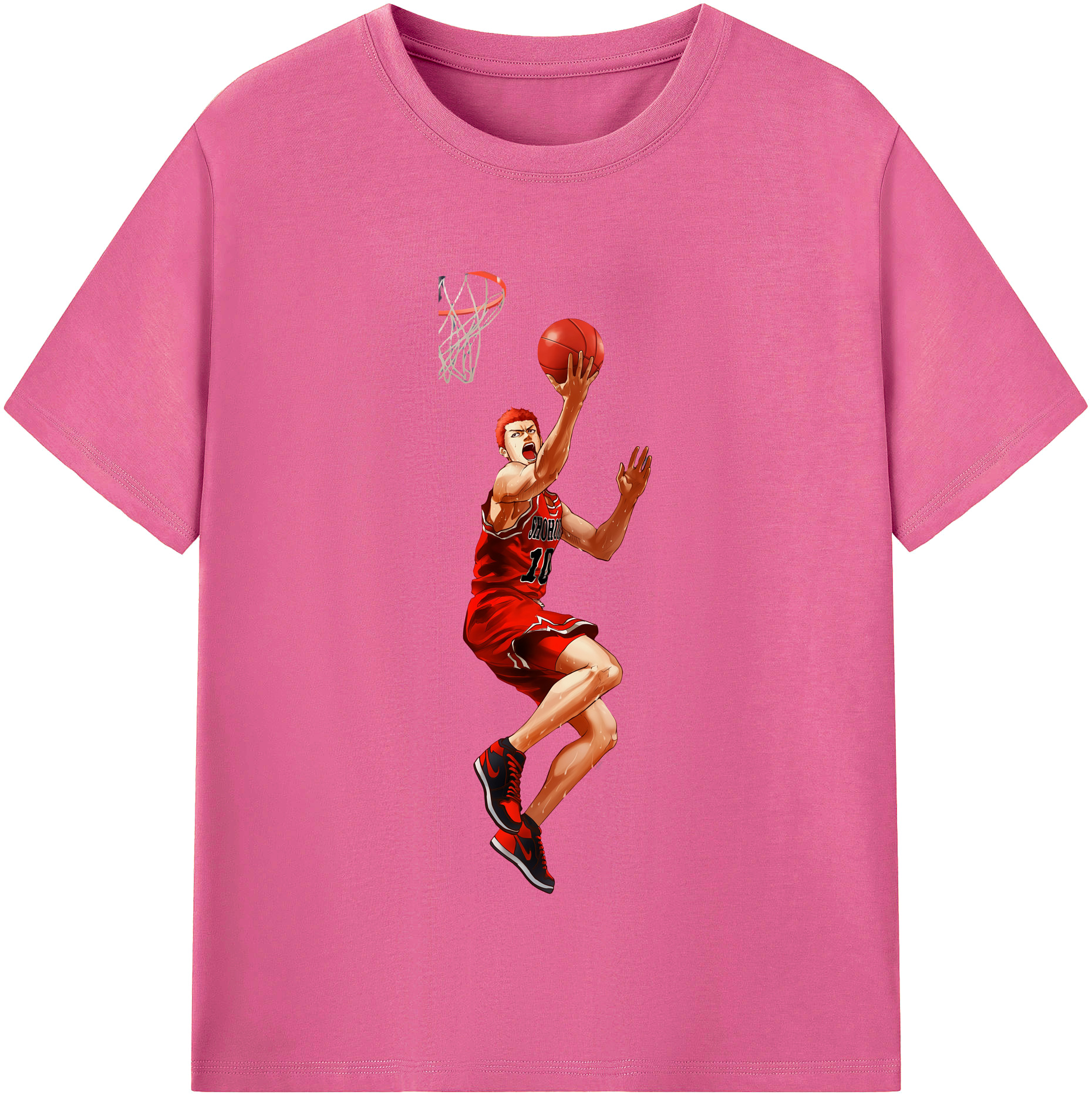 （画像用） SLAM DUNK／スラムダンク レディースカジュアルプリントTシャツ（綿100％）