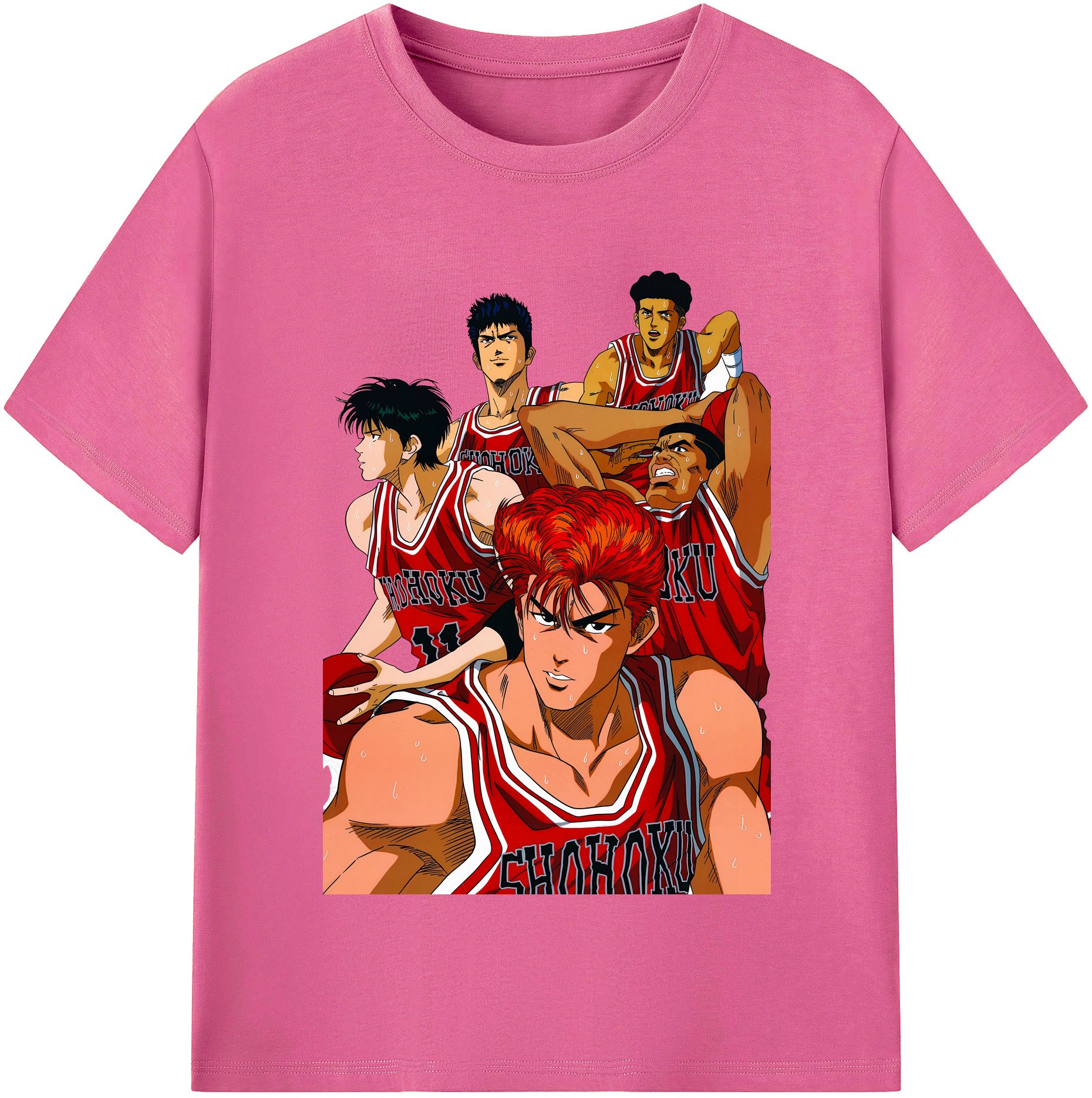 （画像用） SLAM DUNK／スラムダンク レディースカジュアルプリントTシャツ（綿100％）