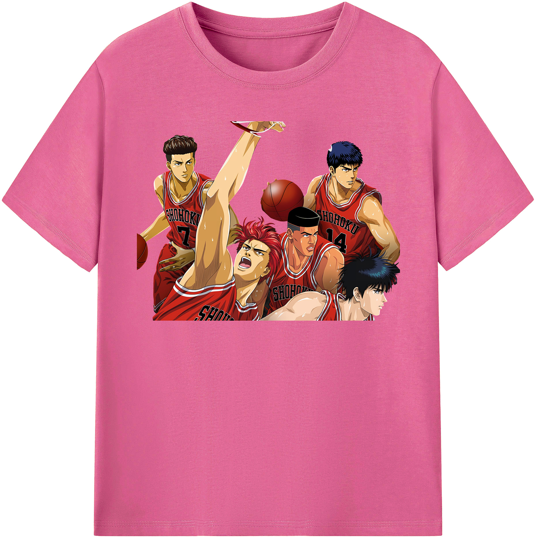 （画像用） SLAM DUNK／スラムダンク レディースカジュアルプリントTシャツ（綿100％）