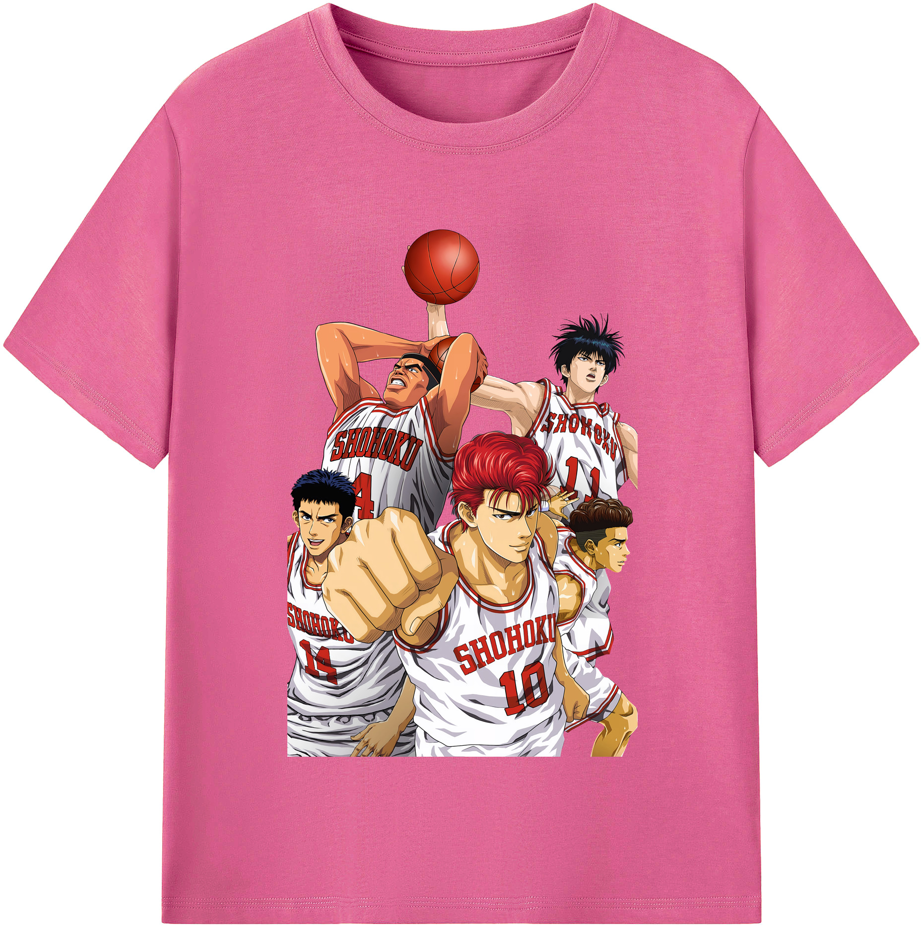 （画像用） SLAM DUNK／スラムダンク レディースカジュアルプリントTシャツ（綿100％）