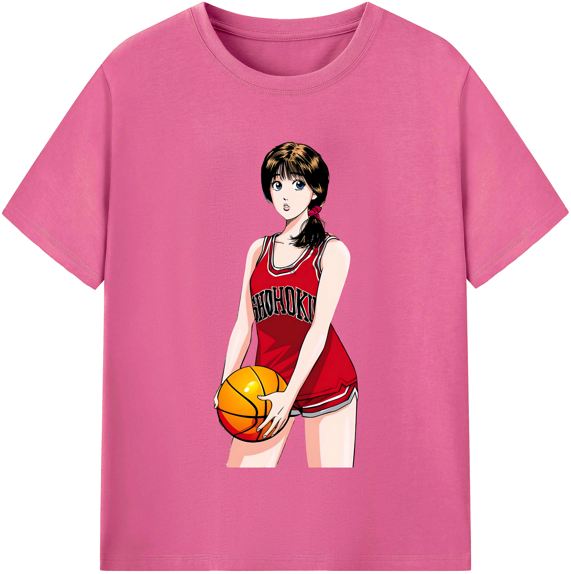 （画像用） SLAM DUNK／スラムダンク レディースカジュアルプリントTシャツ（綿100％）
