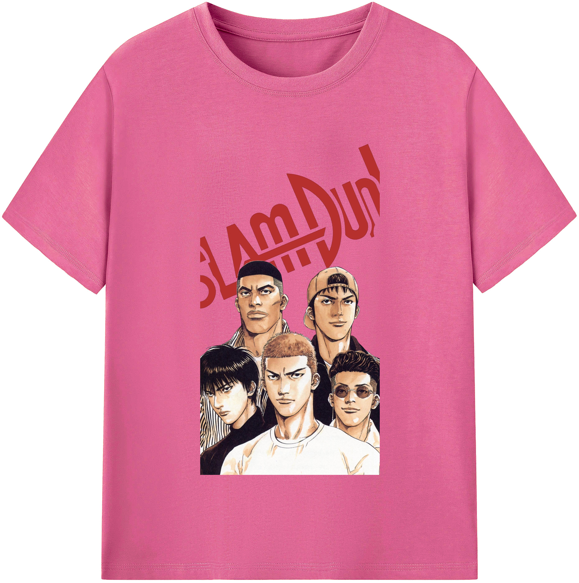 （画像用） SLAM DUNK／スラムダンク レディースカジュアルプリントTシャツ（綿100％）