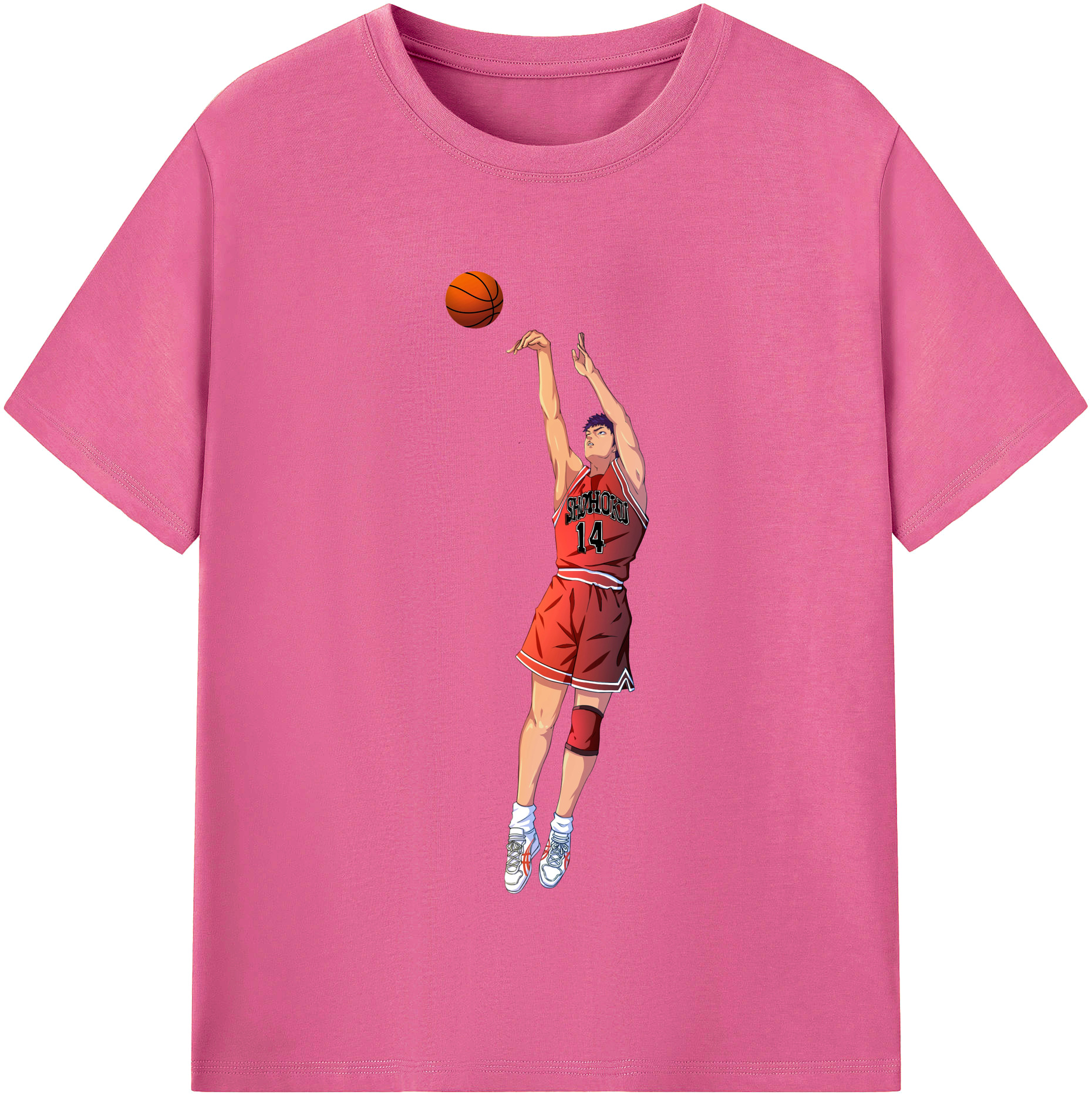 （画像用） SLAM DUNK／スラムダンク レディースカジュアルプリントTシャツ（綿100％）