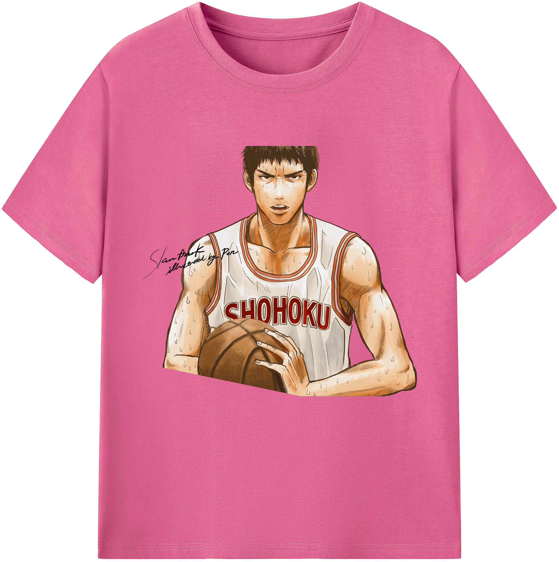 （画像用） SLAM DUNK／スラムダンク レディースカジュアルプリントTシャツ（綿100％）