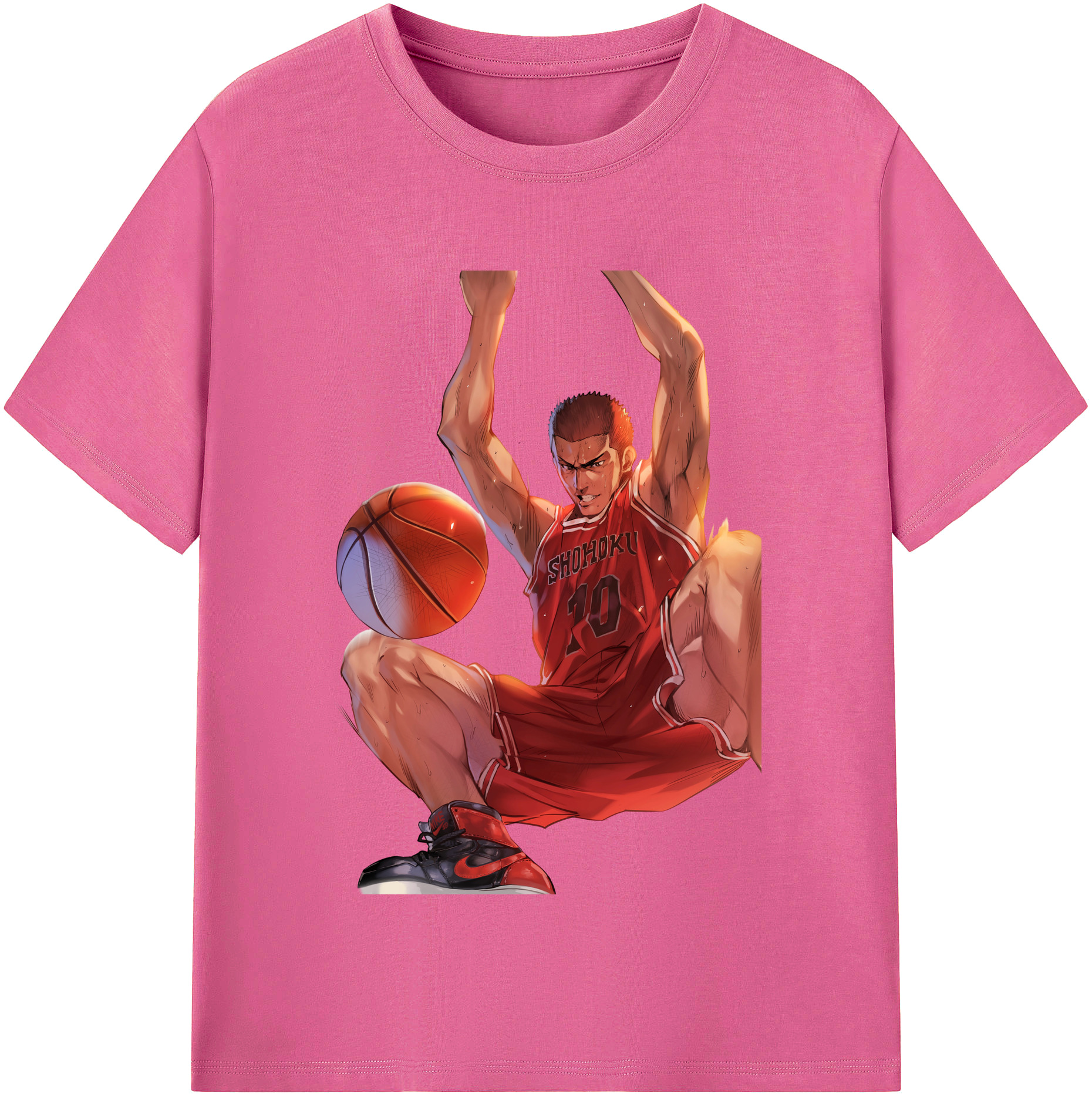 （画像用） SLAM DUNK／スラムダンク レディースカジュアルプリントTシャツ（綿100％）