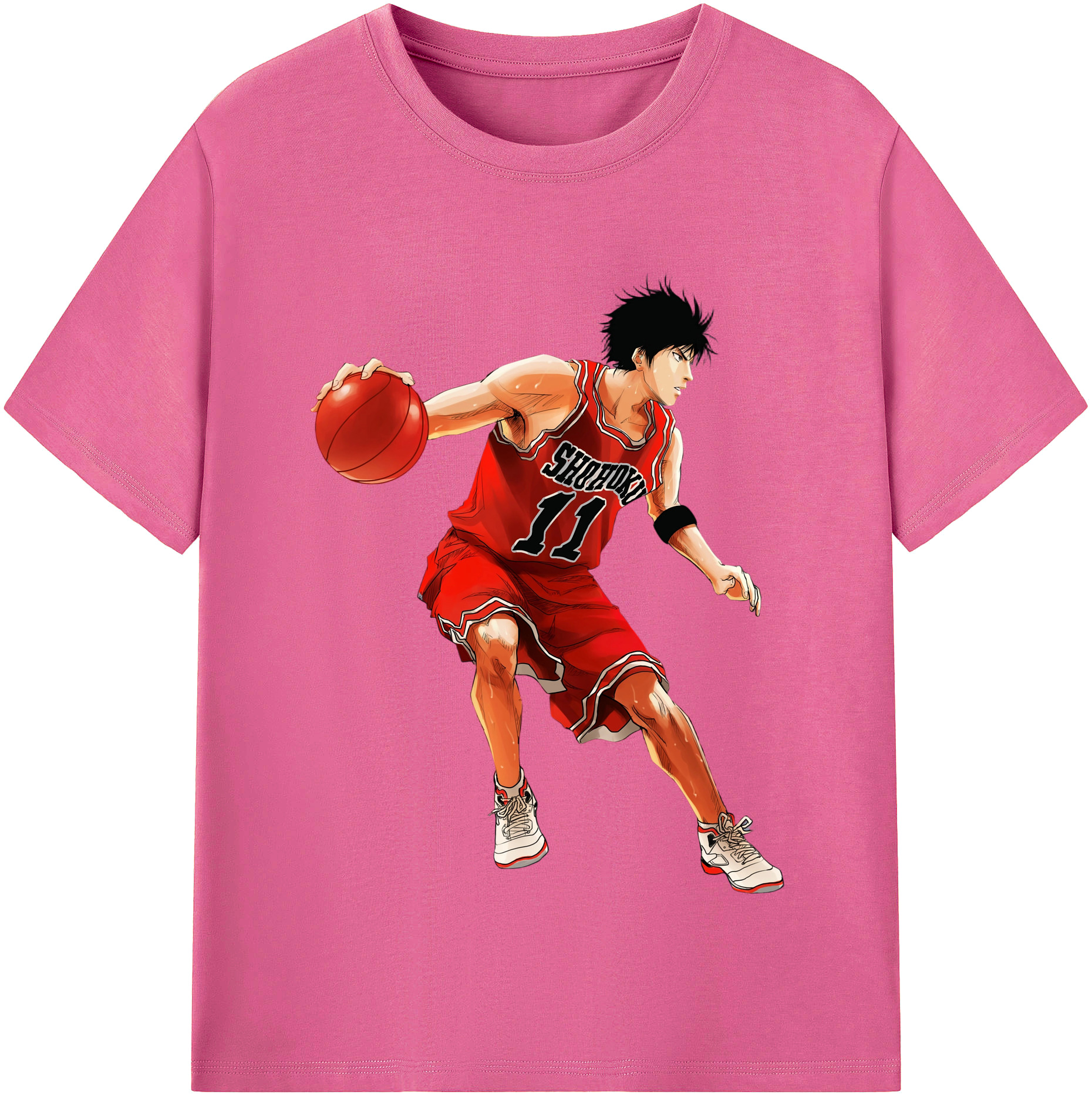 （画像用） SLAM DUNK／スラムダンク レディースカジュアルプリントTシャツ（綿100％）