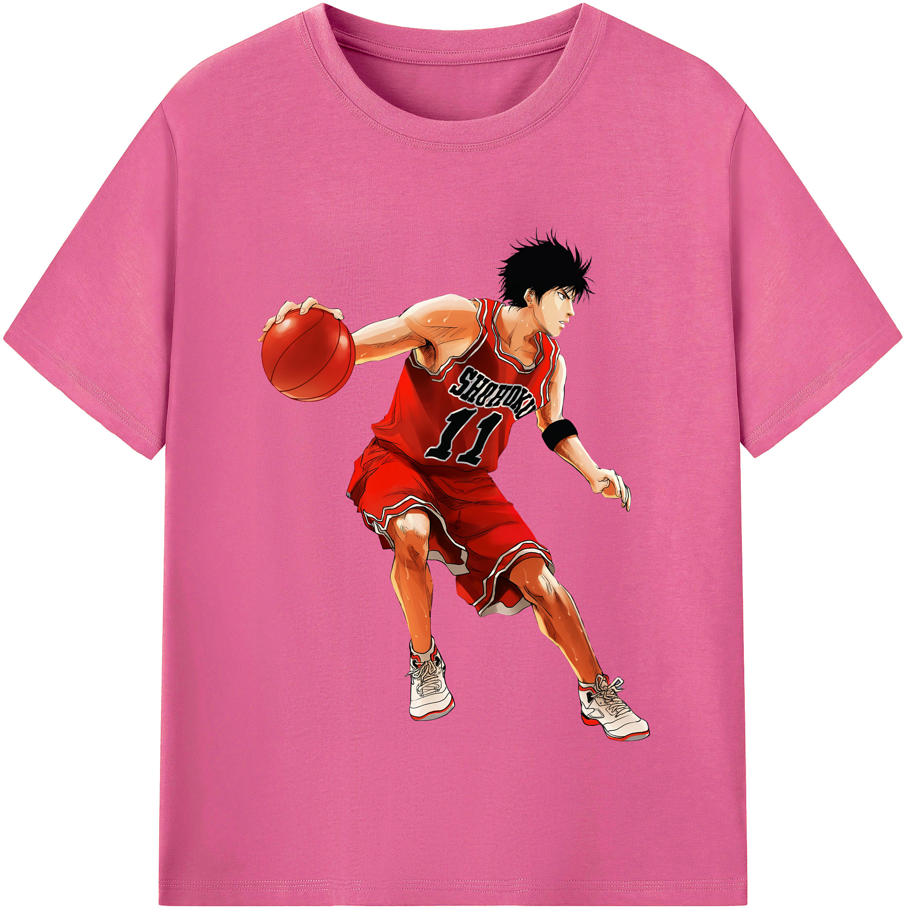 （画像用） SLAM DUNK／スラムダンク レディースカジュアルプリントTシャツ（綿100％）