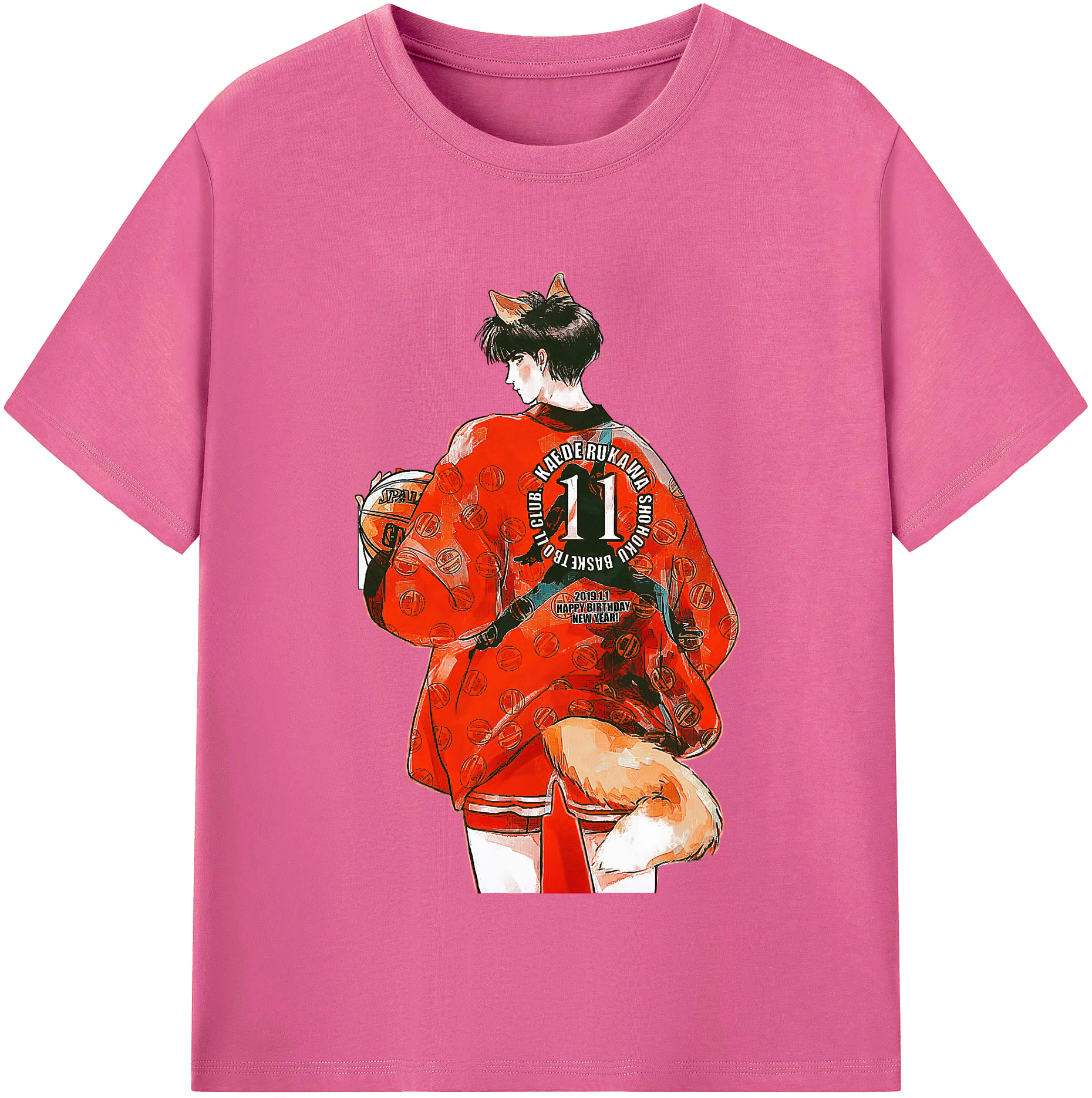（画像用） SLAM DUNK／スラムダンク レディースカジュアルプリントTシャツ（綿100％）