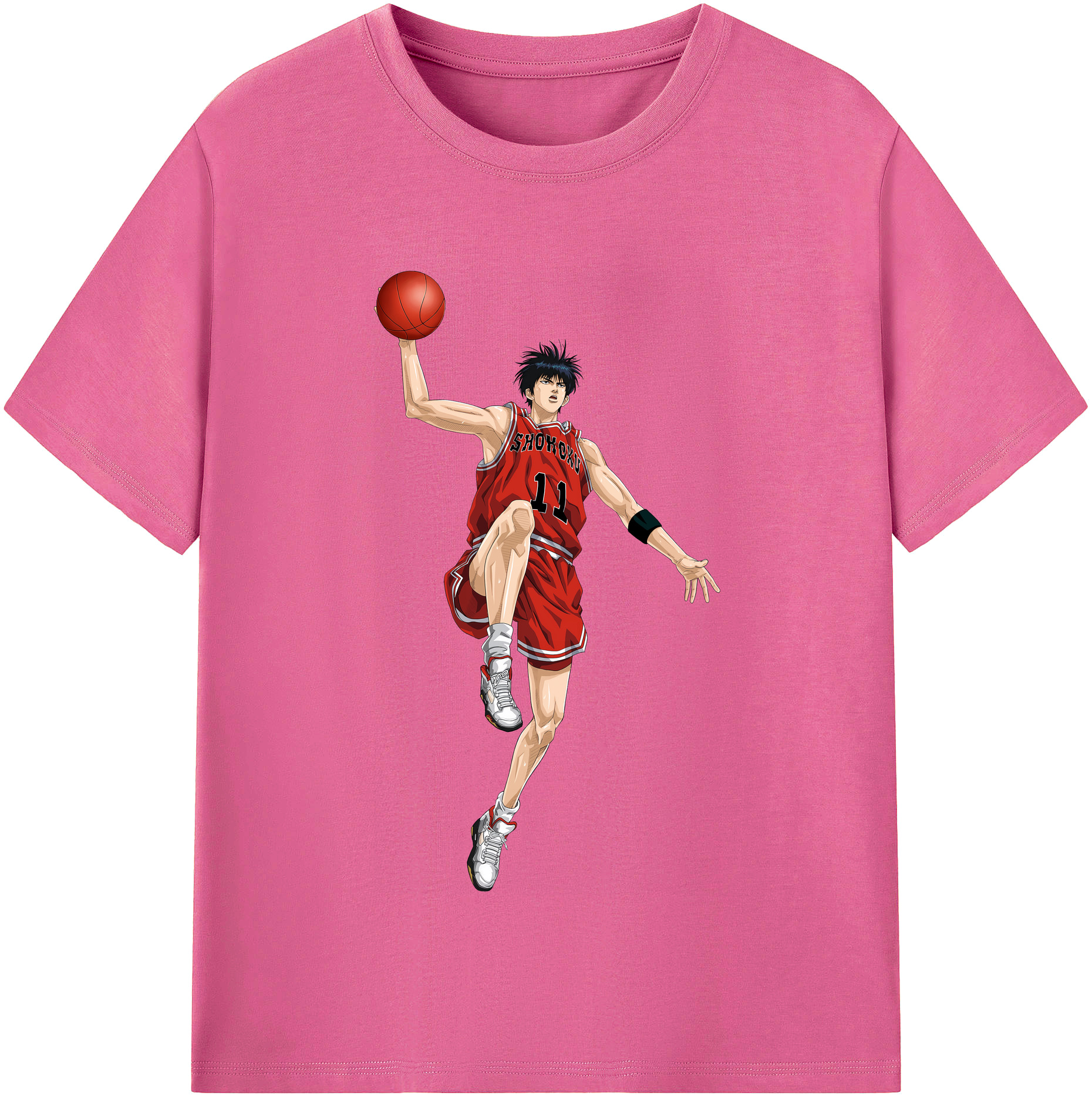 （画像用） SLAM DUNK／スラムダンク レディースカジュアルプリントTシャツ（綿100％）