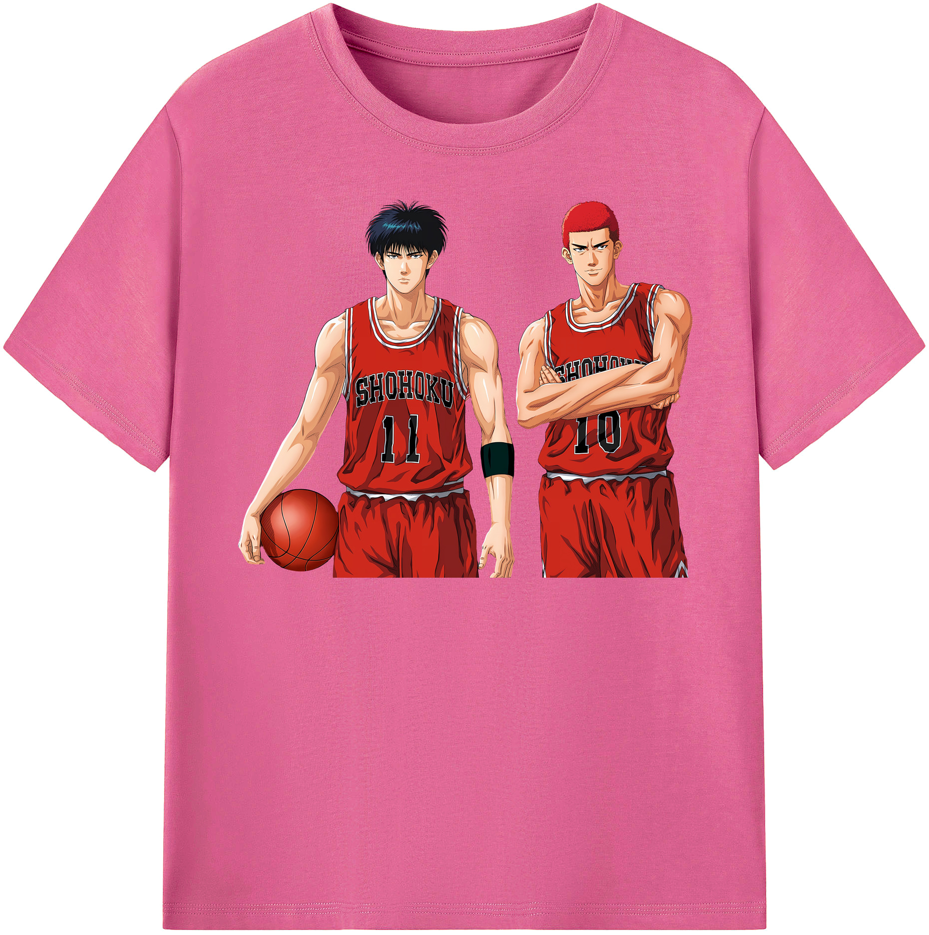 （画像用） SLAM DUNK／スラムダンク レディースカジュアルプリントTシャツ（綿100％）