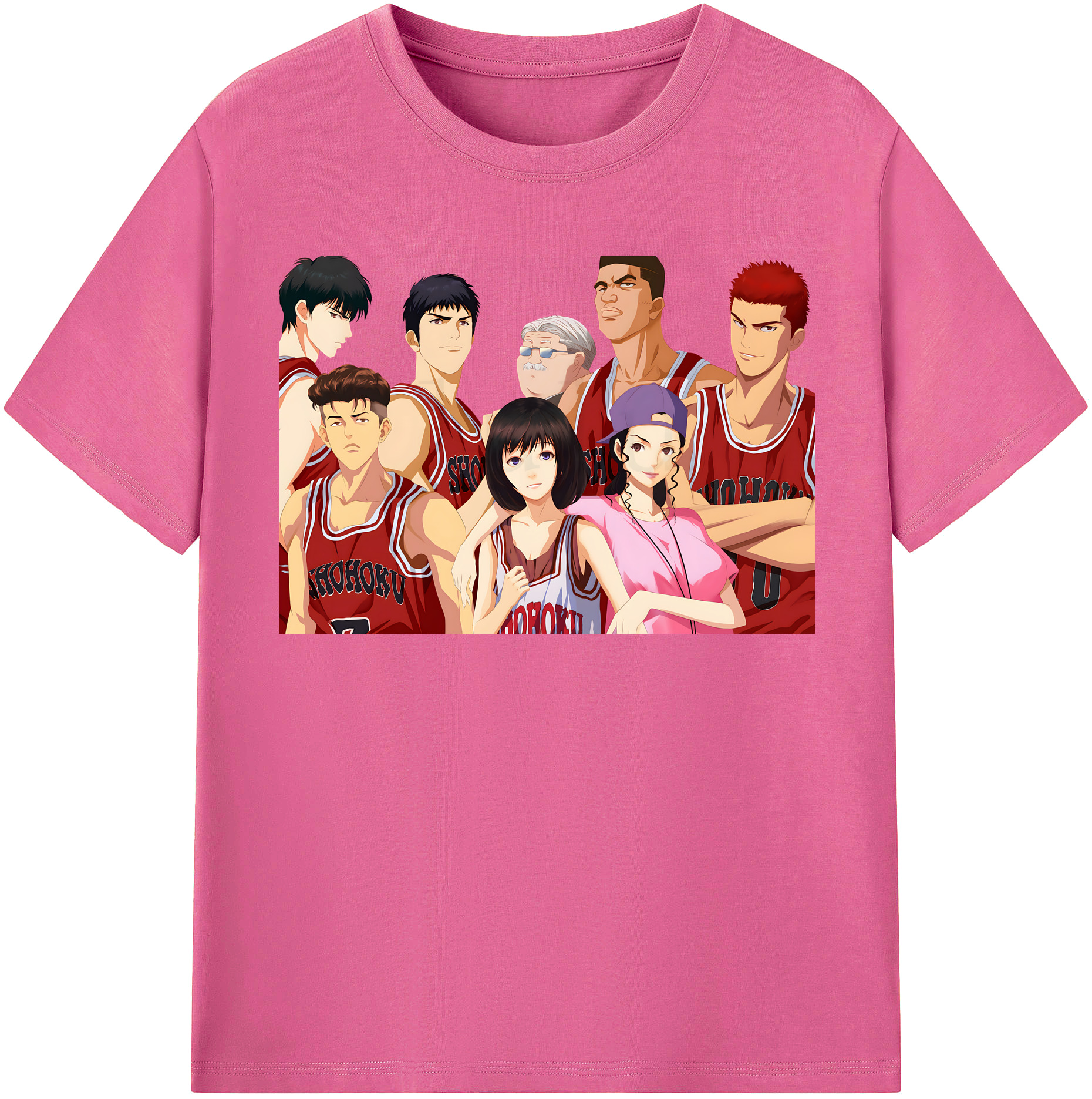 （画像用） SLAM DUNK／スラムダンク レディースカジュアルプリントTシャツ（綿100％）